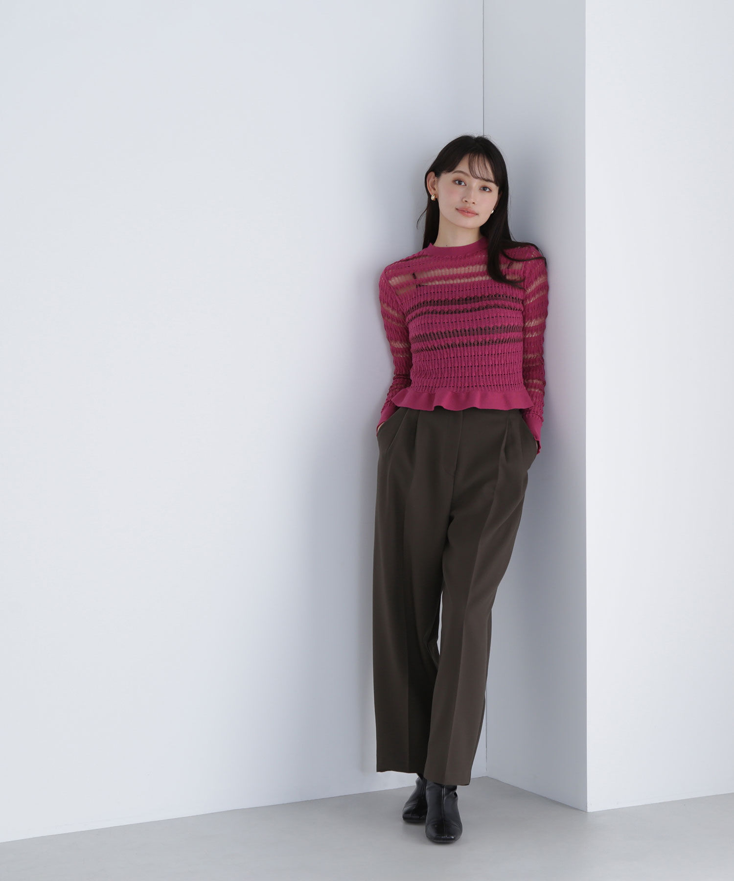  「シアークロシェニット」|ニット・セーター|