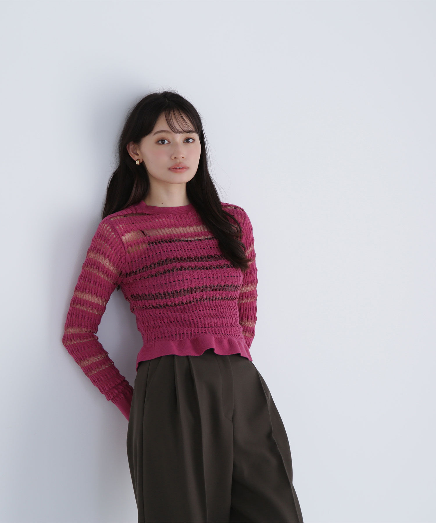  「シアークロシェニット」|ニット・セーター|