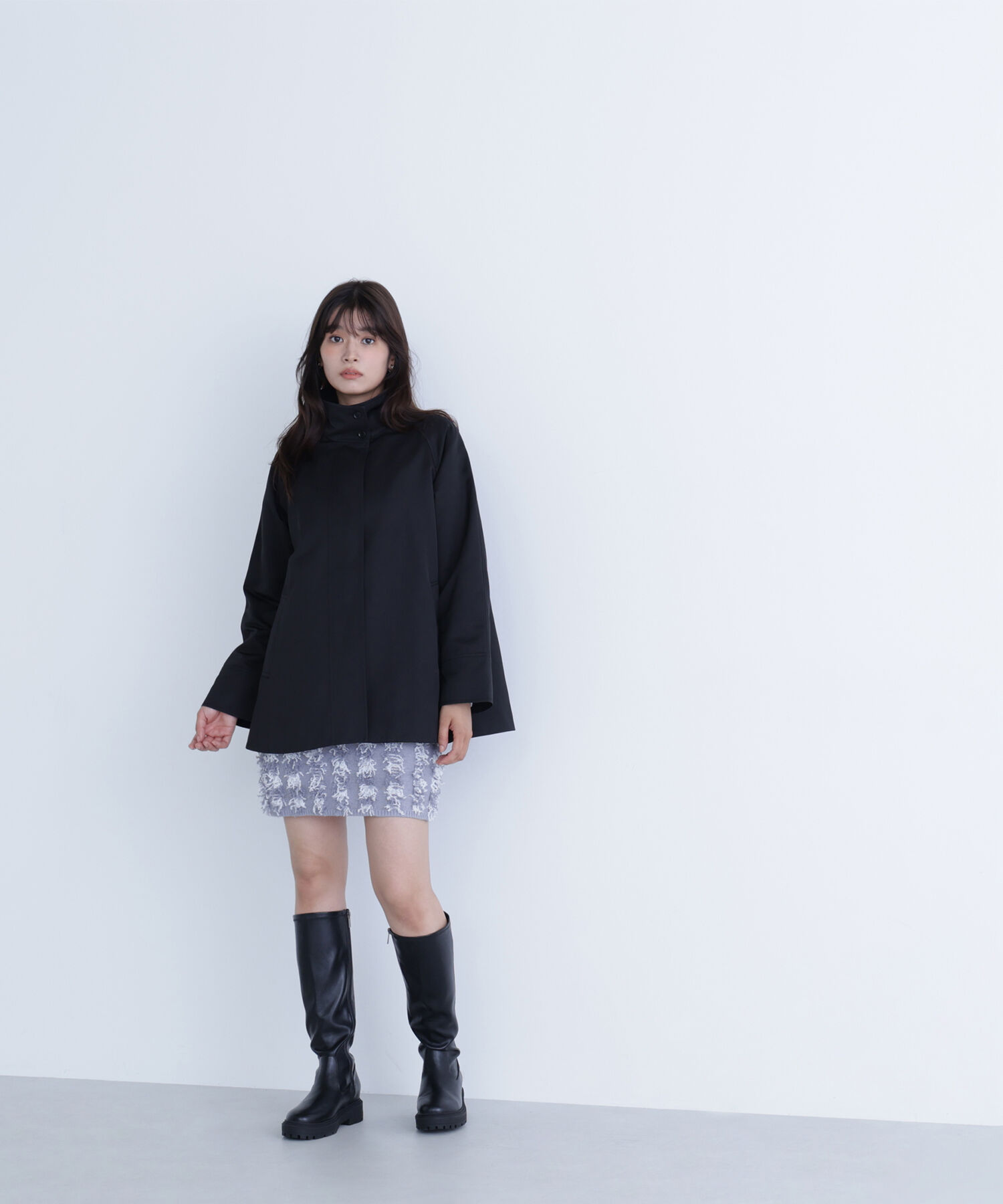  「スタンドネックテントラインブルゾン」|ブルゾン・スタジャン|