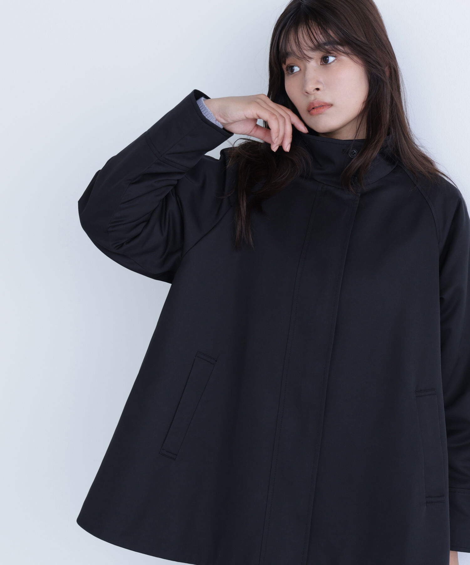  「スタンドネックテントラインブルゾン」|ブルゾン・スタジャン|