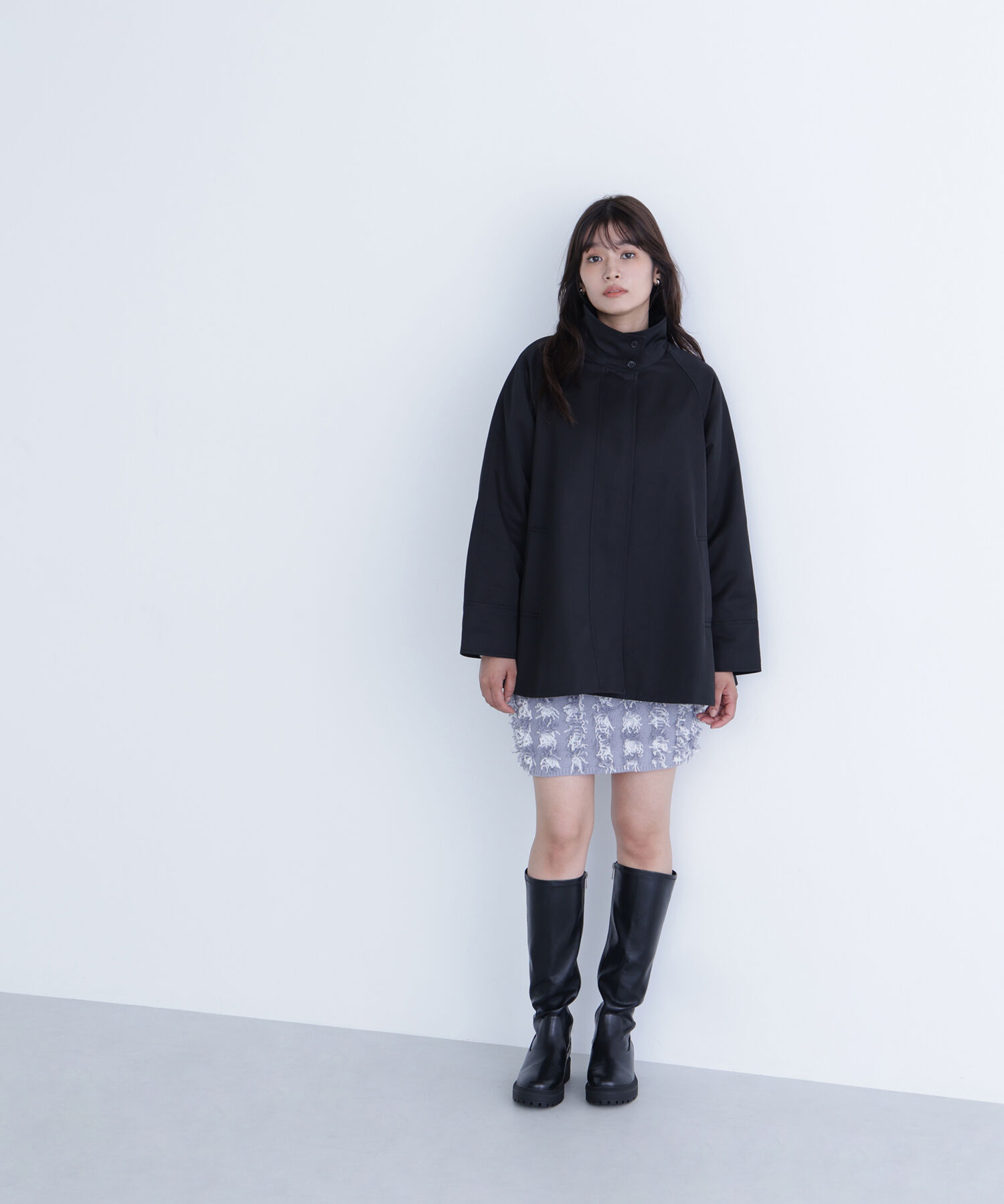  「スタンドネックテントラインブルゾン」|ブルゾン・スタジャン|