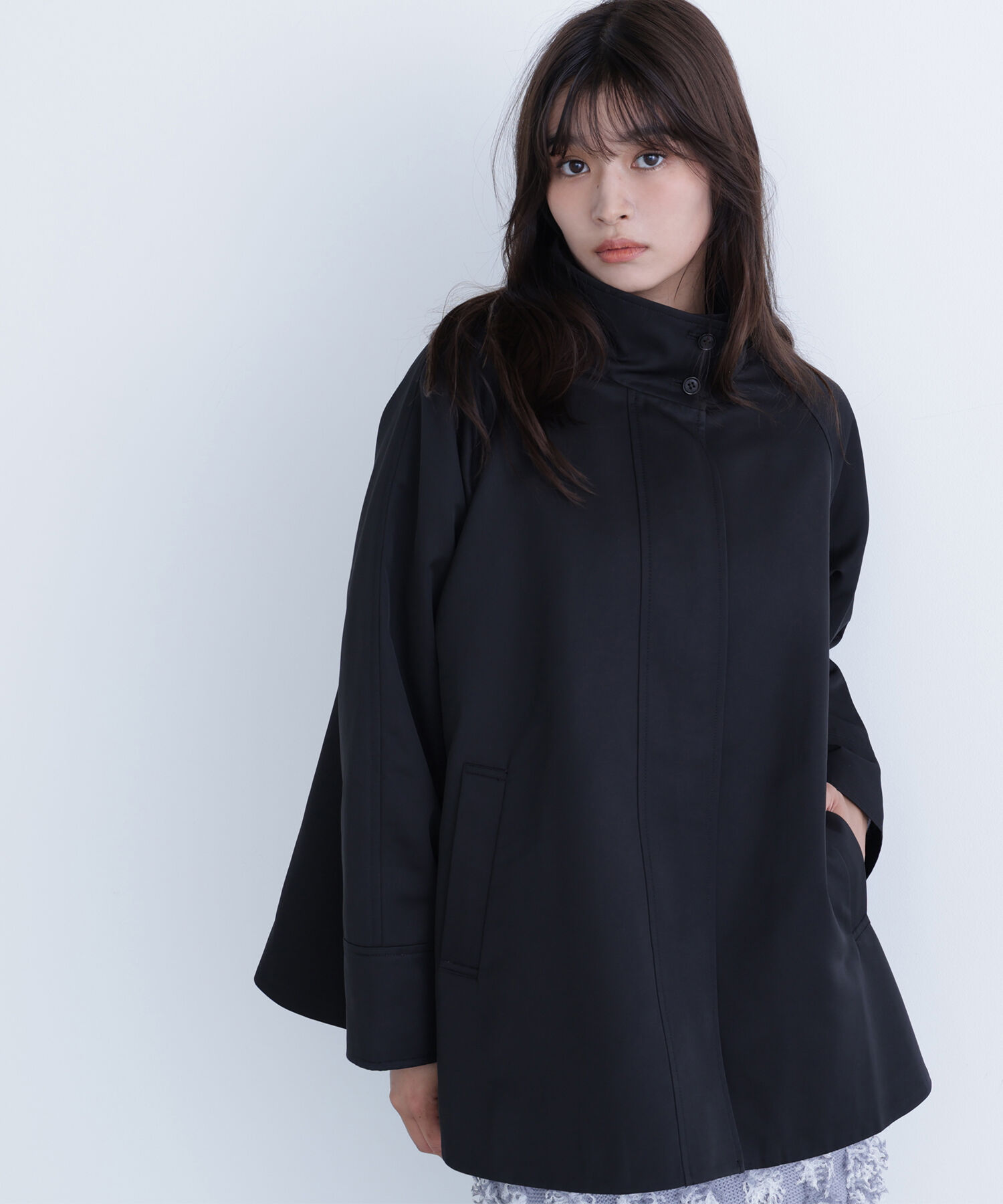  「スタンドネックテントラインブルゾン」|ブルゾン・スタジャン|