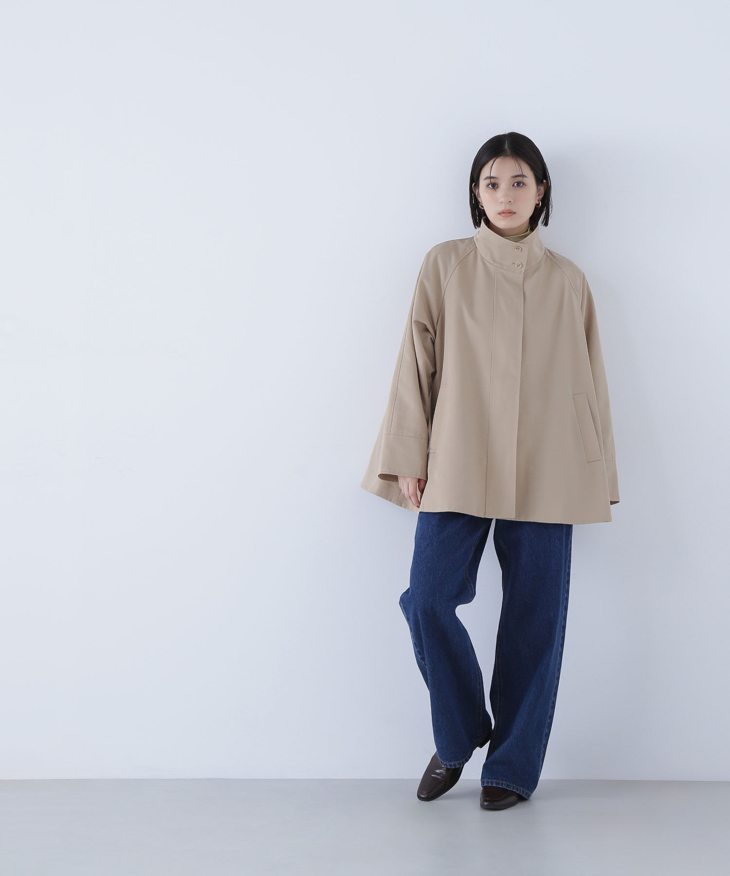  「スタンドネックテントラインブルゾン」|ブルゾン・スタジャン|