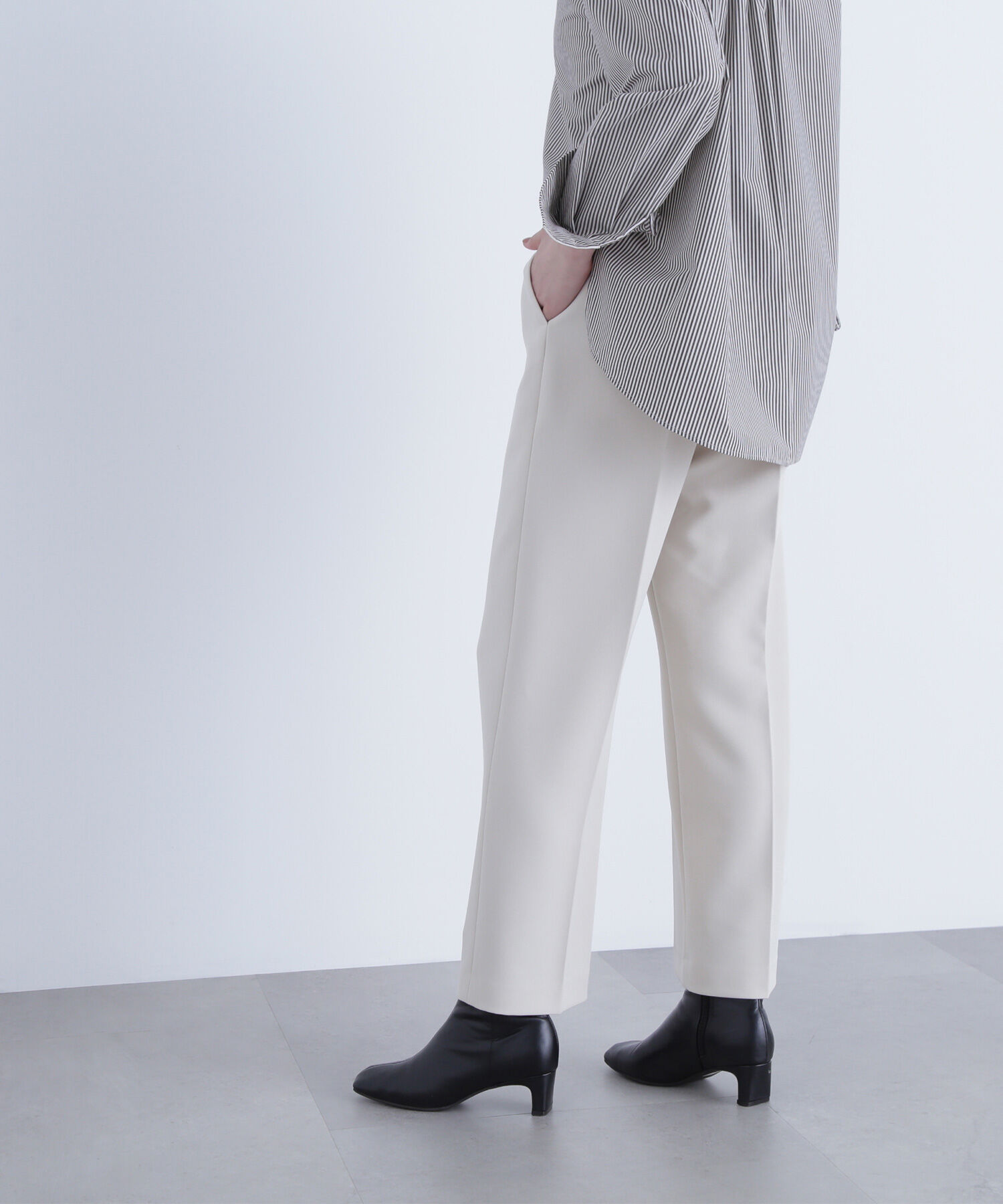  「＜骨格ストレート＞ベルト付スリムストレートパンツ」|その他|