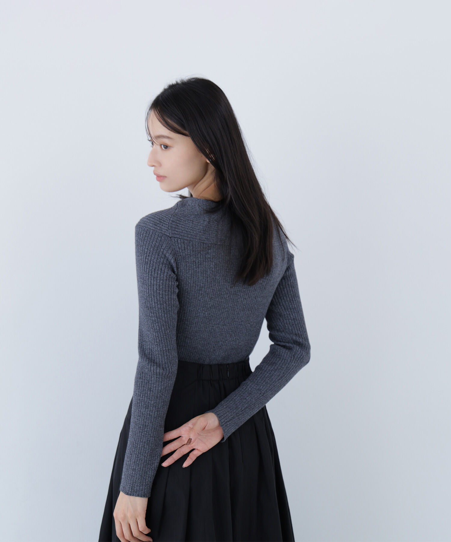  「ツイストラメリブニット」|ニット・セーター|