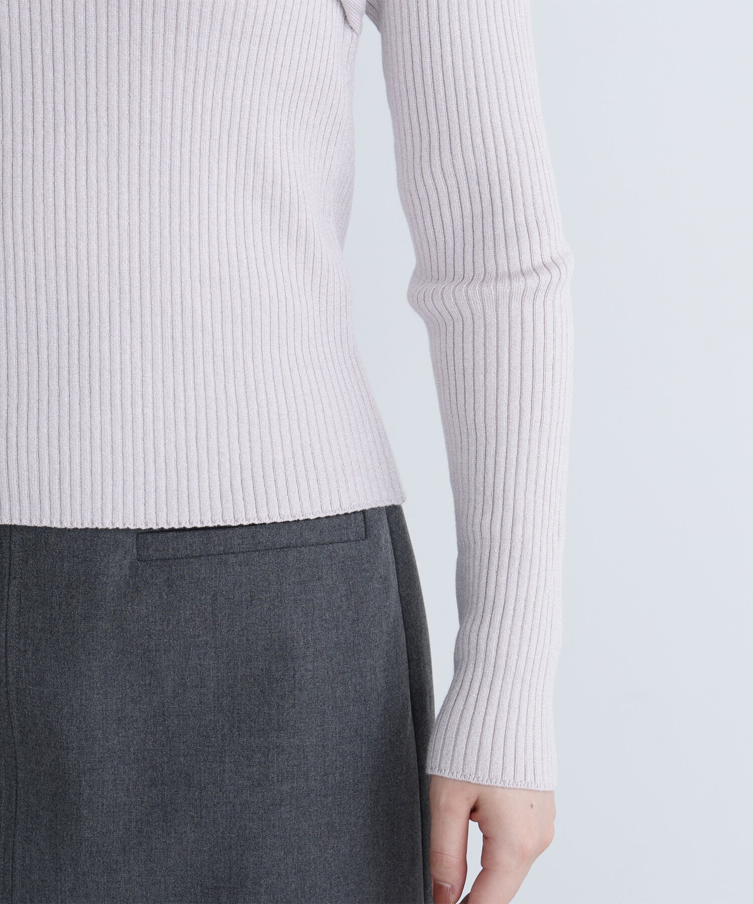  「ツイストラメリブニット」|ニット・セーター|