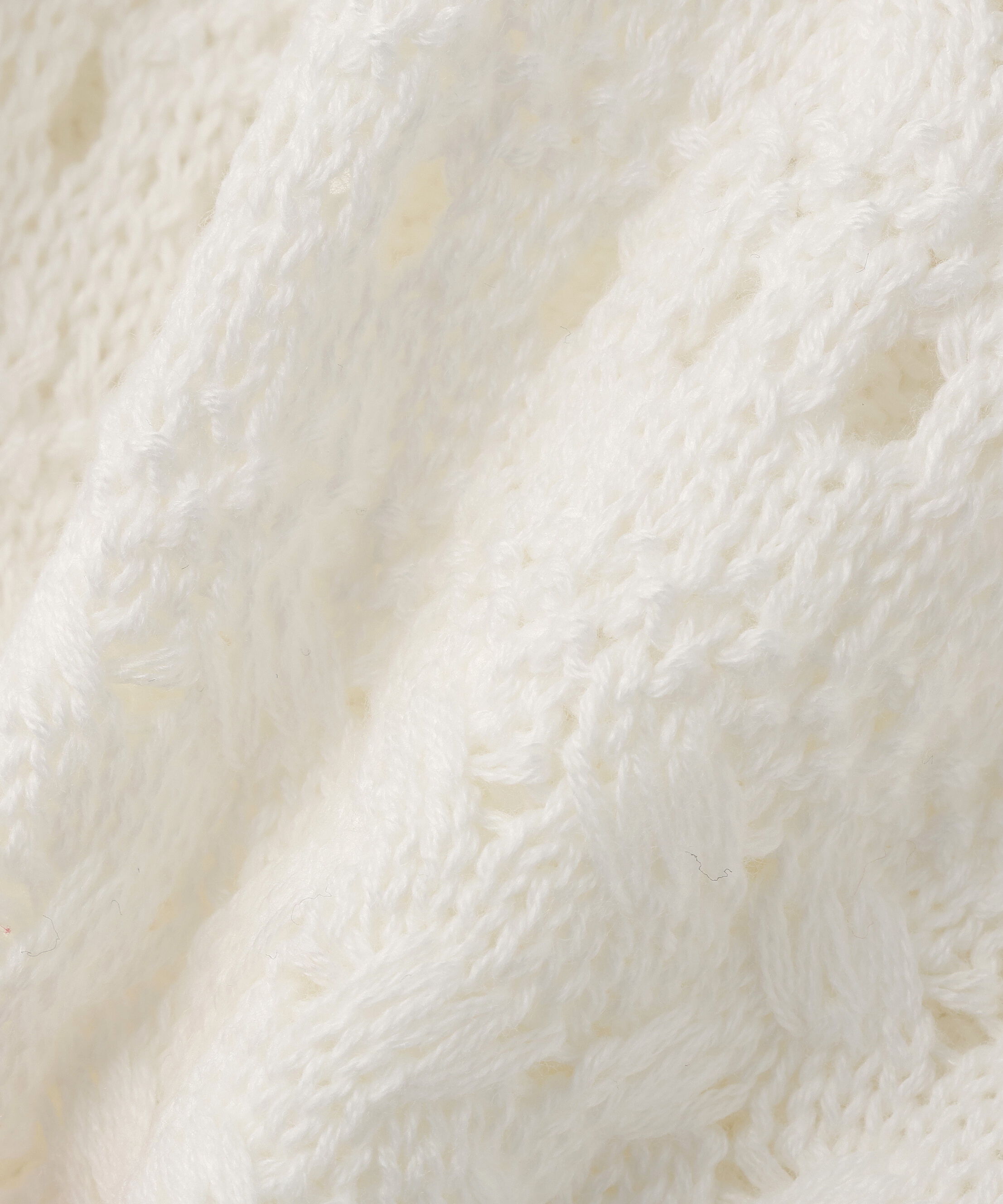  「Vネック透かし編みニット」|ニット・セーター|