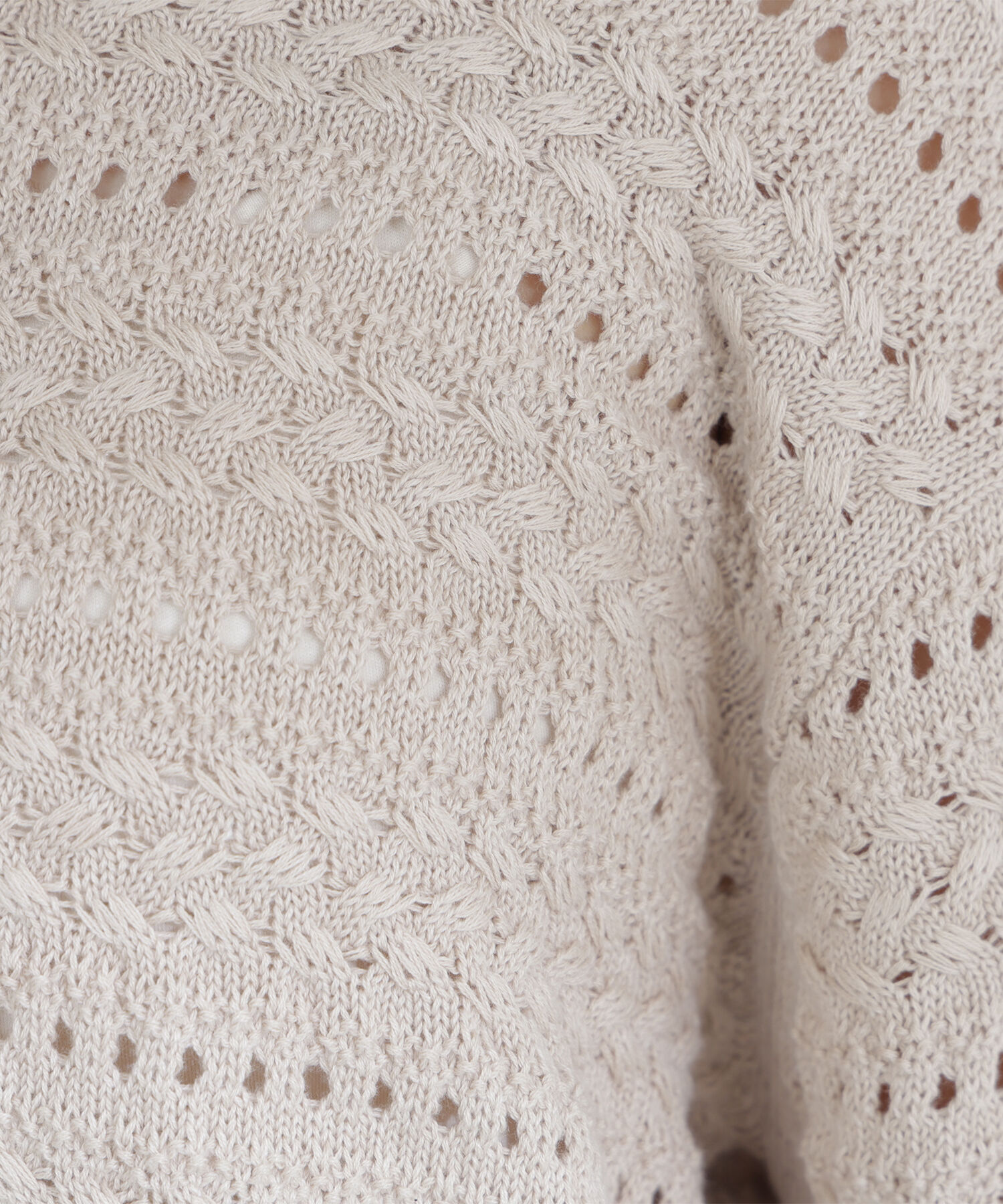  「Vネック透かし編みニット」|ニット・セーター|