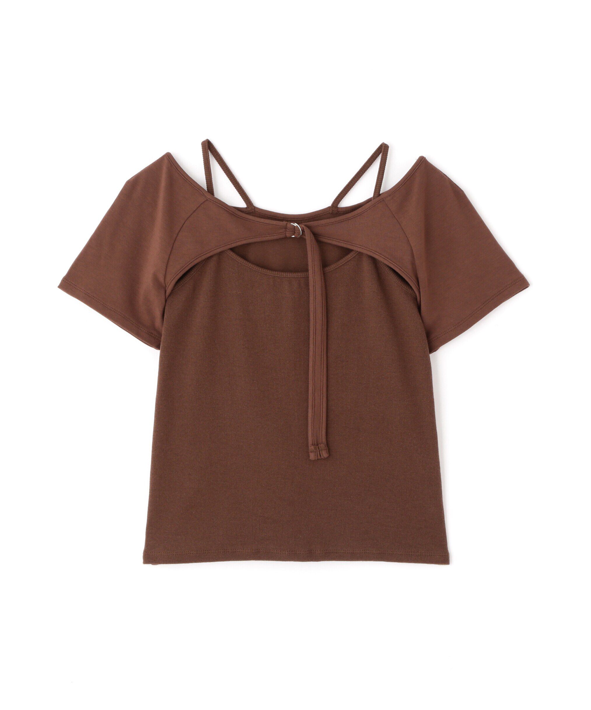  「ドッキングレイヤード風カットソー」|Tシャツ・カットソー|