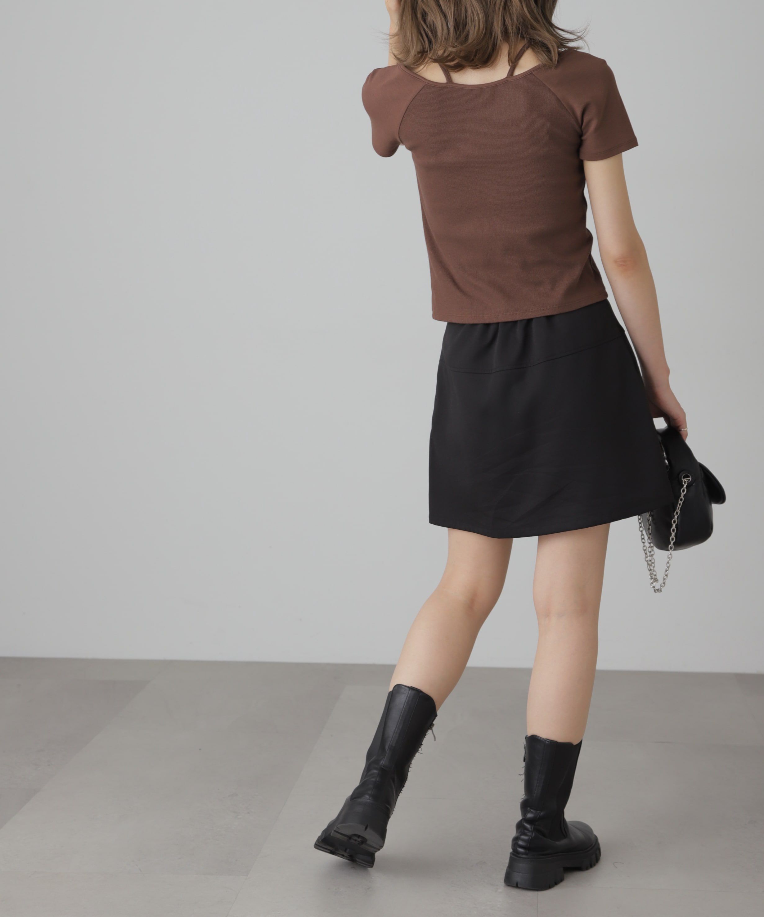  「ドッキングレイヤード風カットソー」|Tシャツ・カットソー|