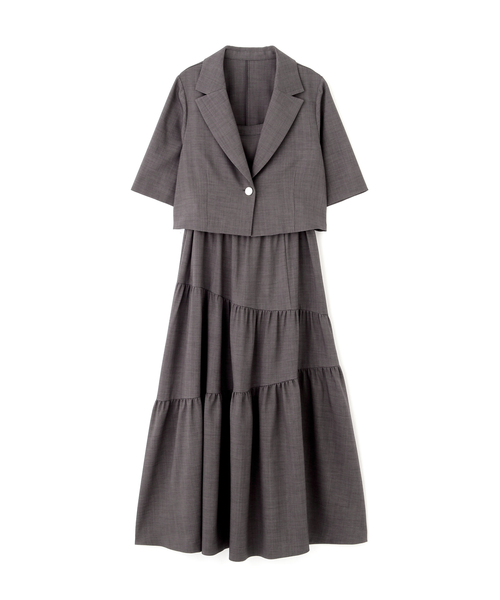  「ジャケットジャンスカセットアップ」|ワンピース|