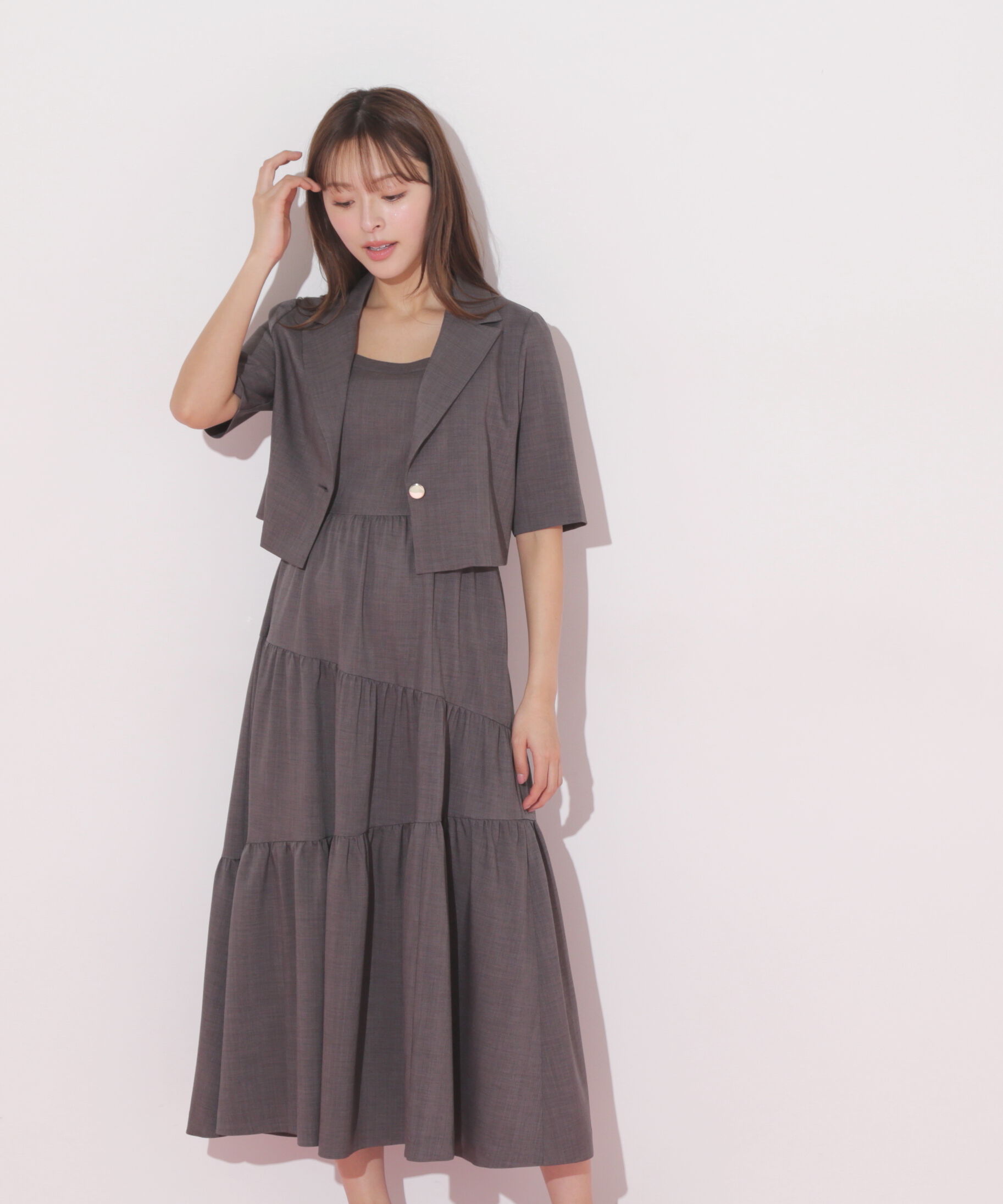 「ジャケットジャンスカセットアップ」|ワンピース|