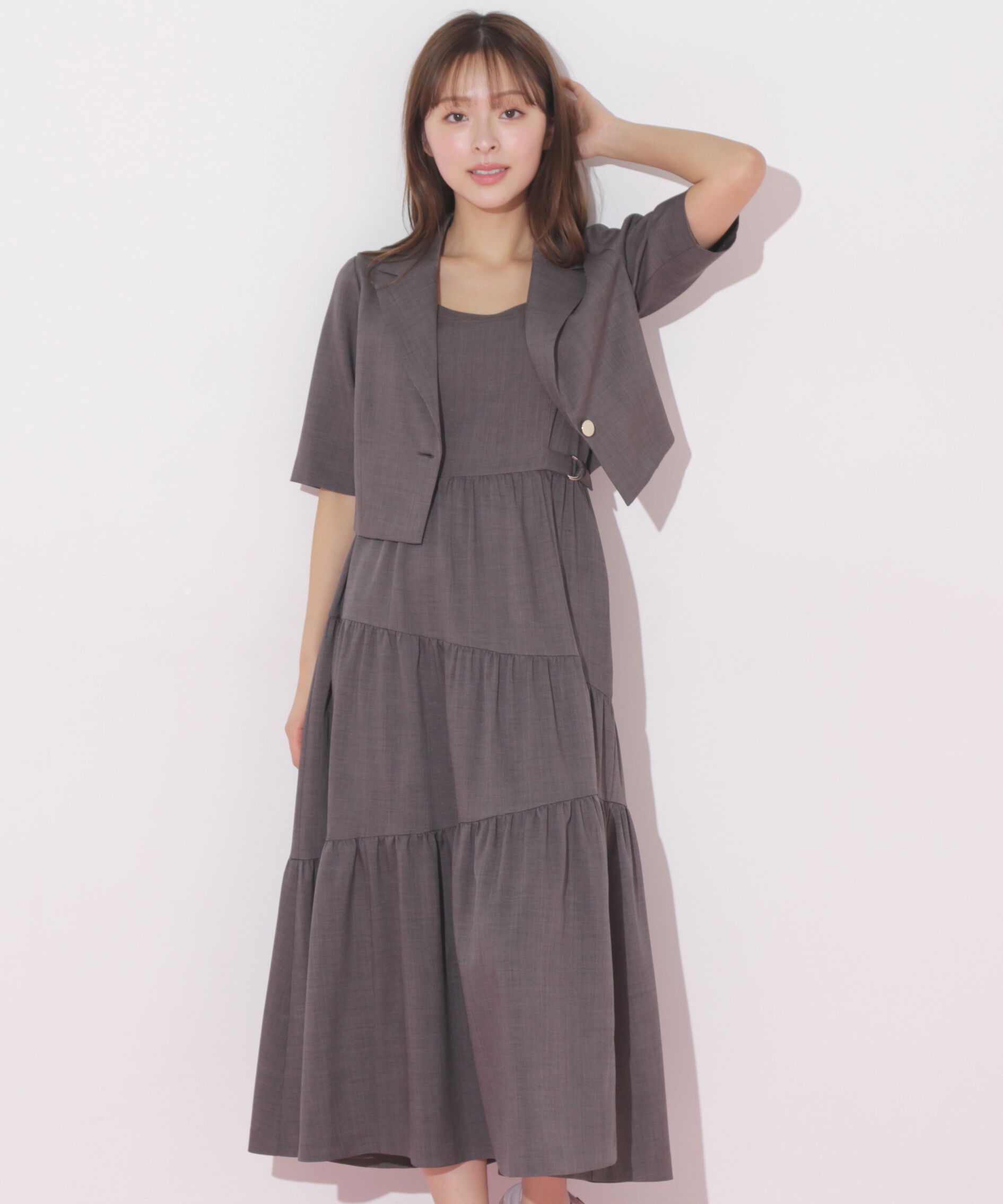  「ジャケットジャンスカセットアップ」|ワンピース|