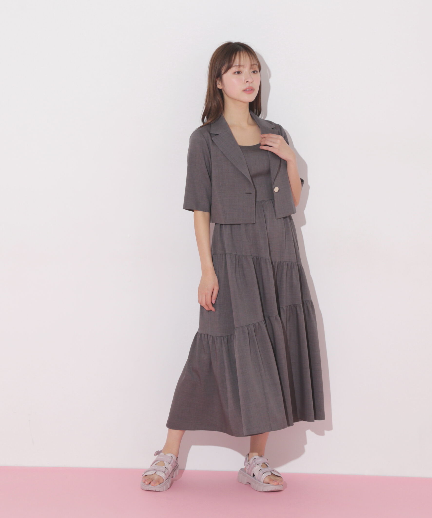  「ジャケットジャンスカセットアップ」|ワンピース|