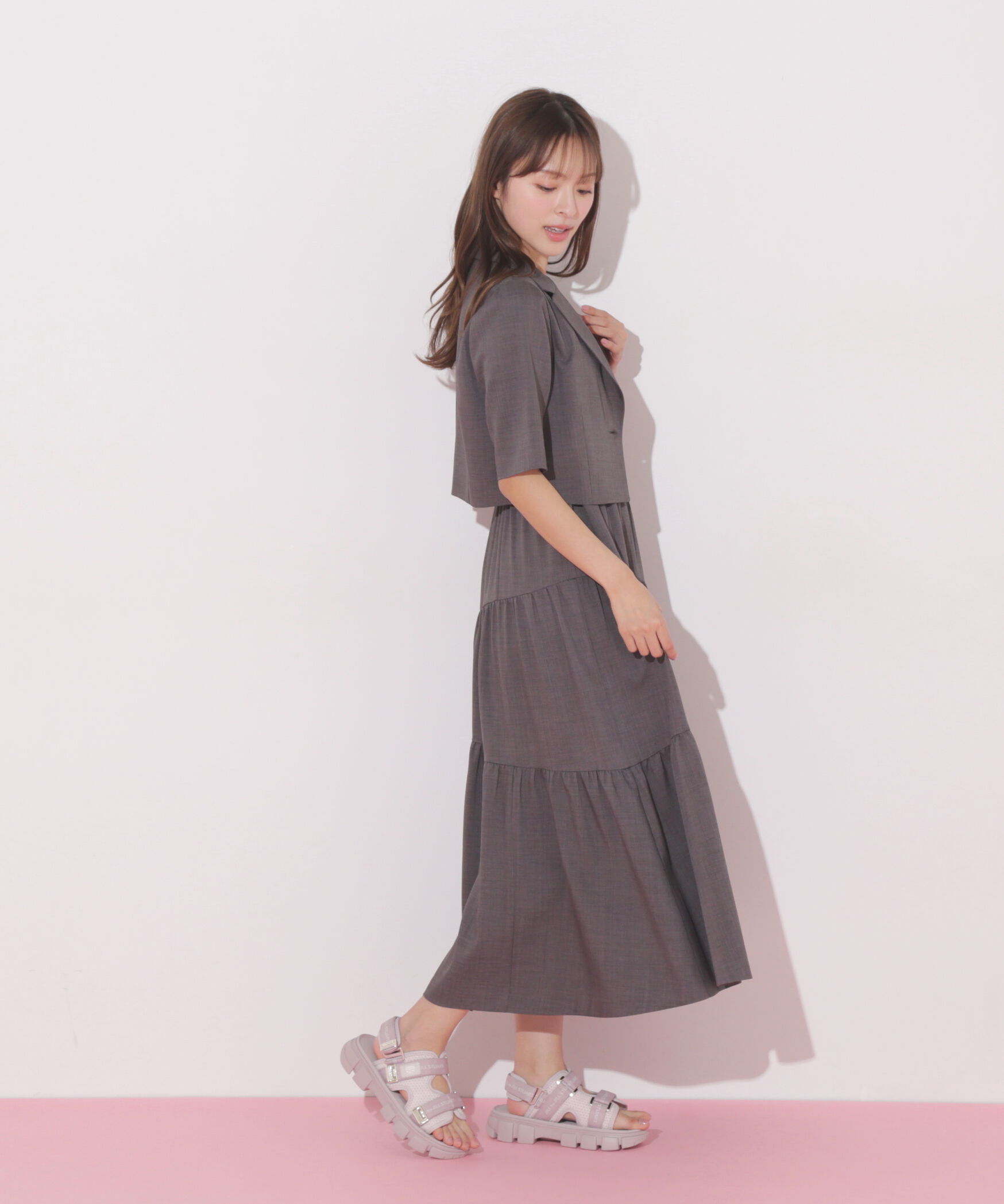  「ジャケットジャンスカセットアップ」|ワンピース|