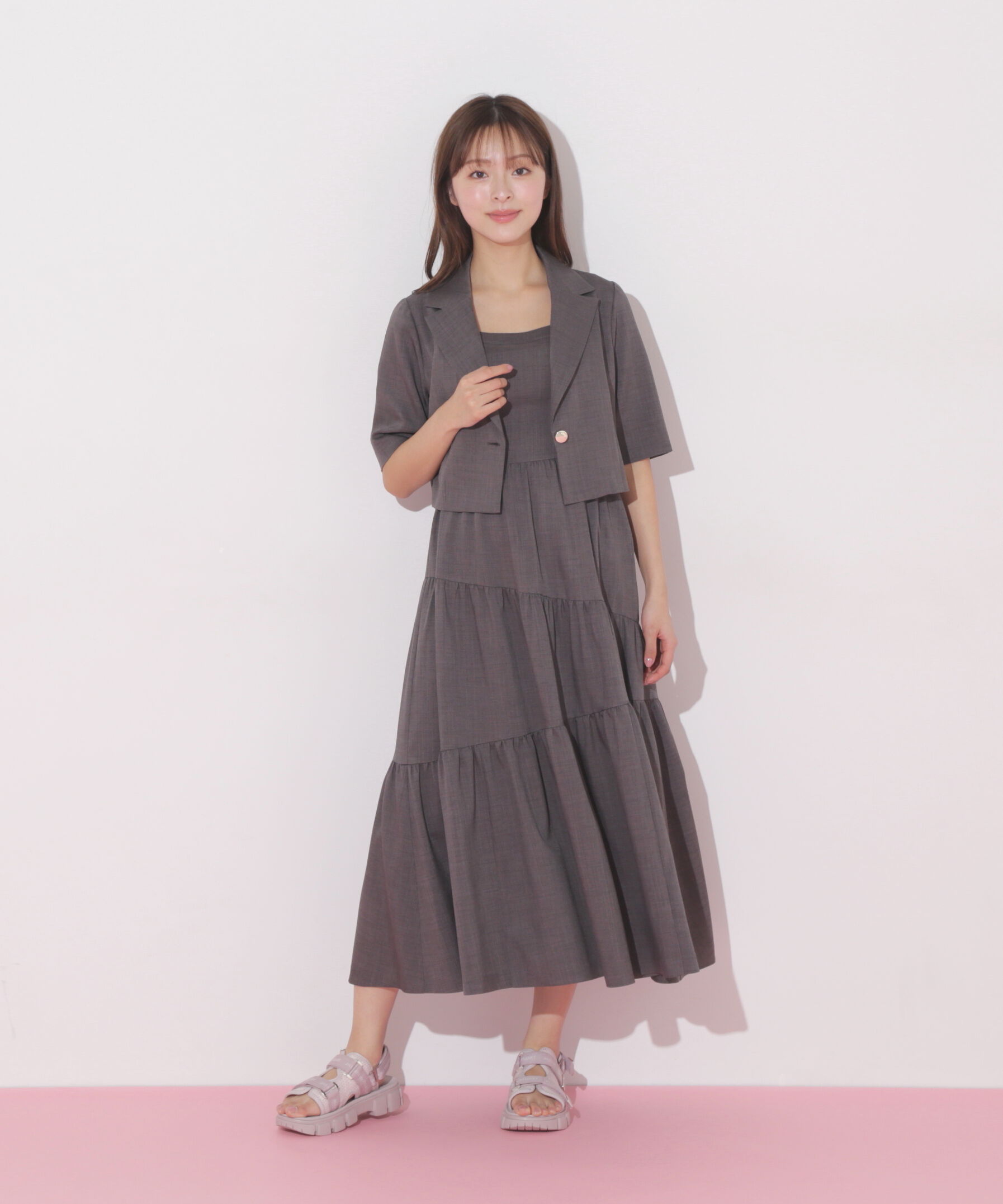  「ジャケットジャンスカセットアップ」|ワンピース|