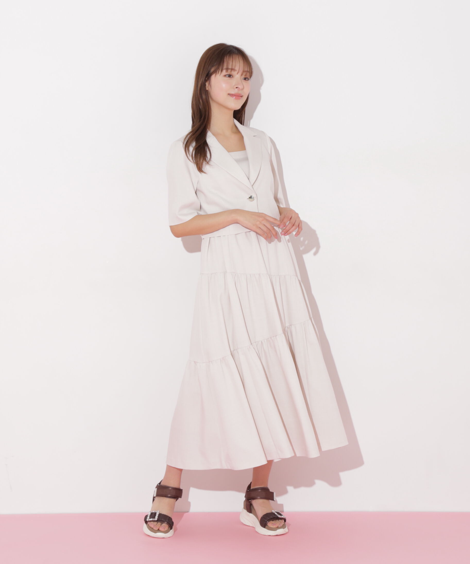  「ジャケットジャンスカセットアップ」|ワンピース|