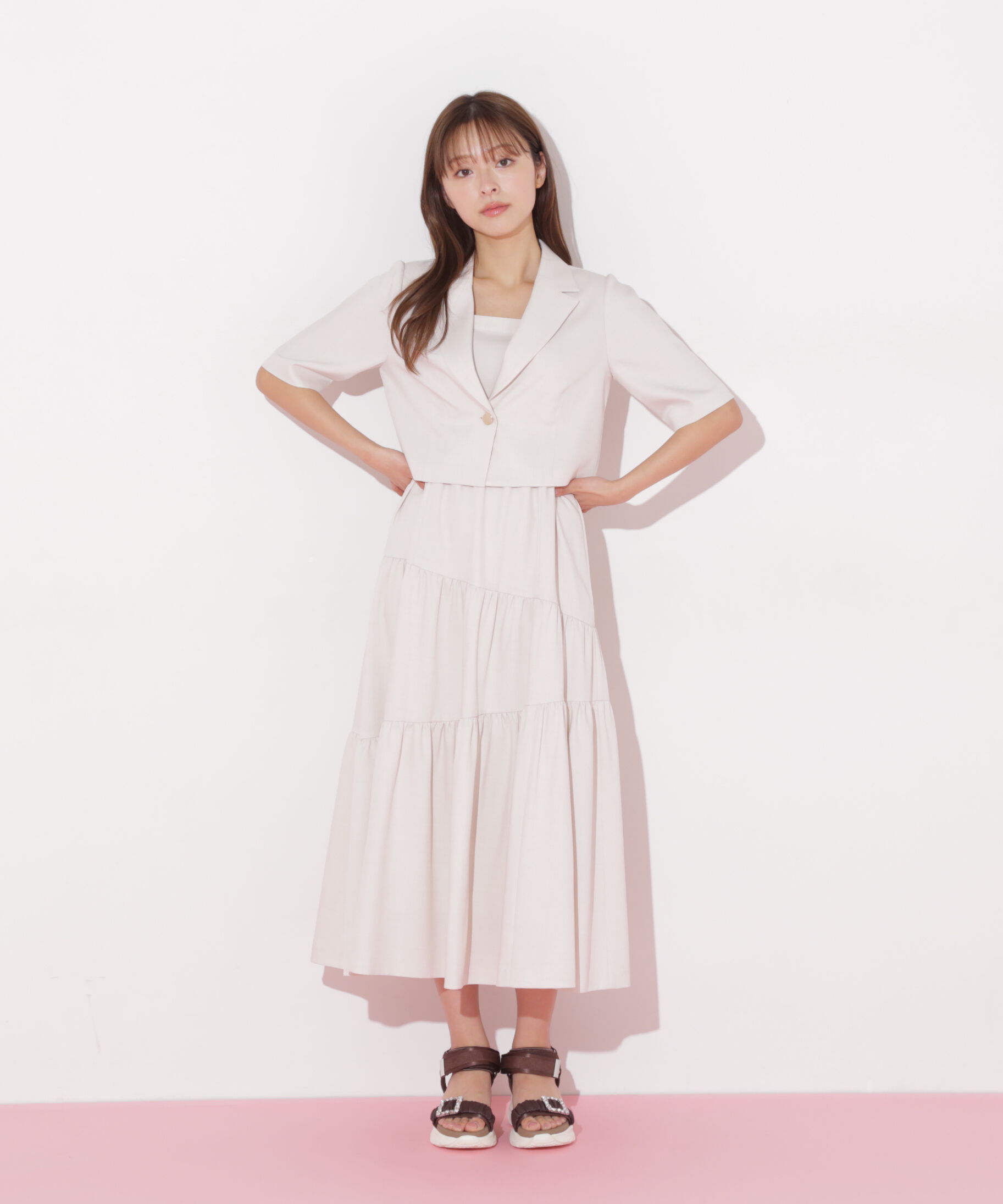  「ジャケットジャンスカセットアップ」|ワンピース|