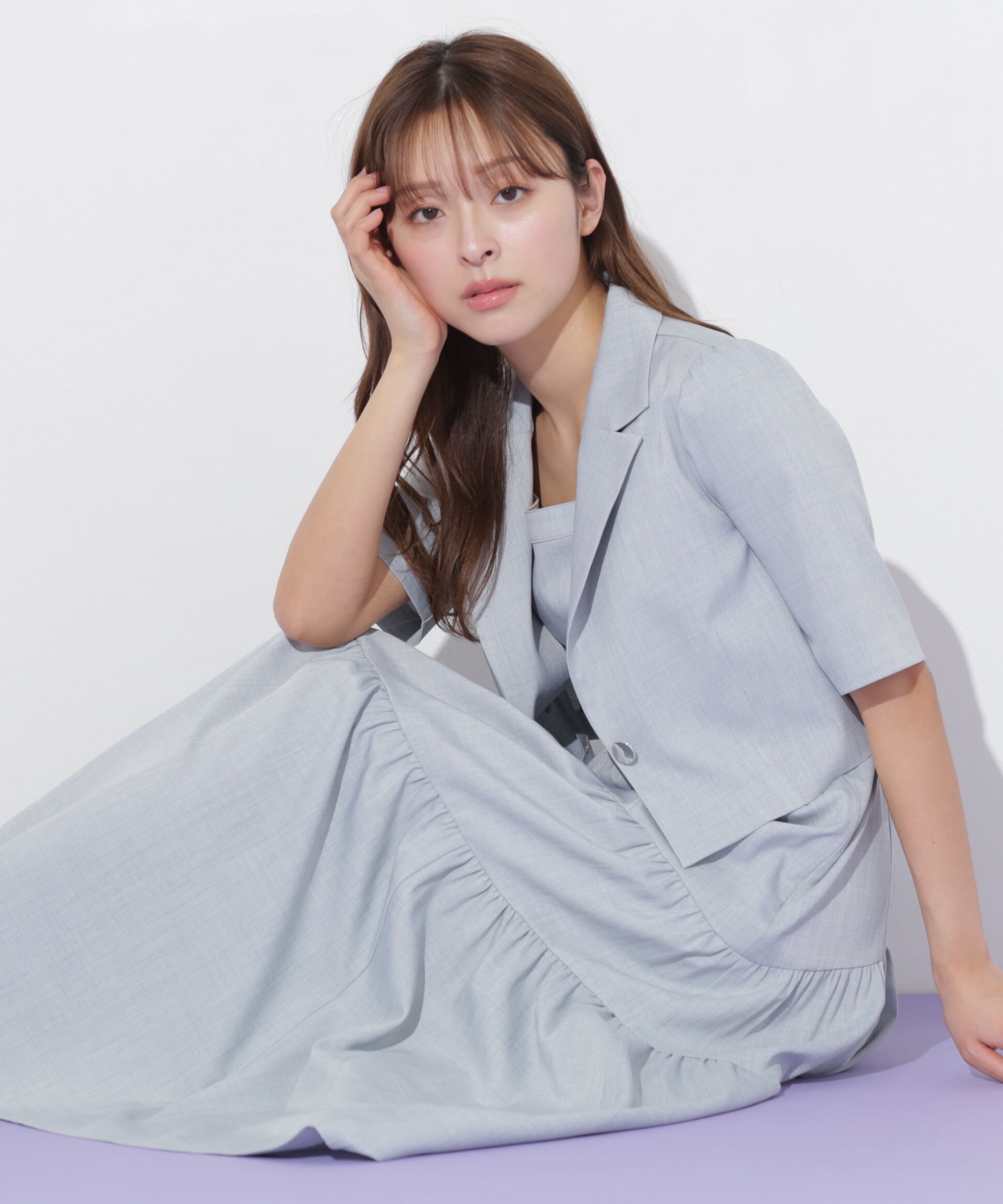  「ジャケットジャンスカセットアップ」|ワンピース|