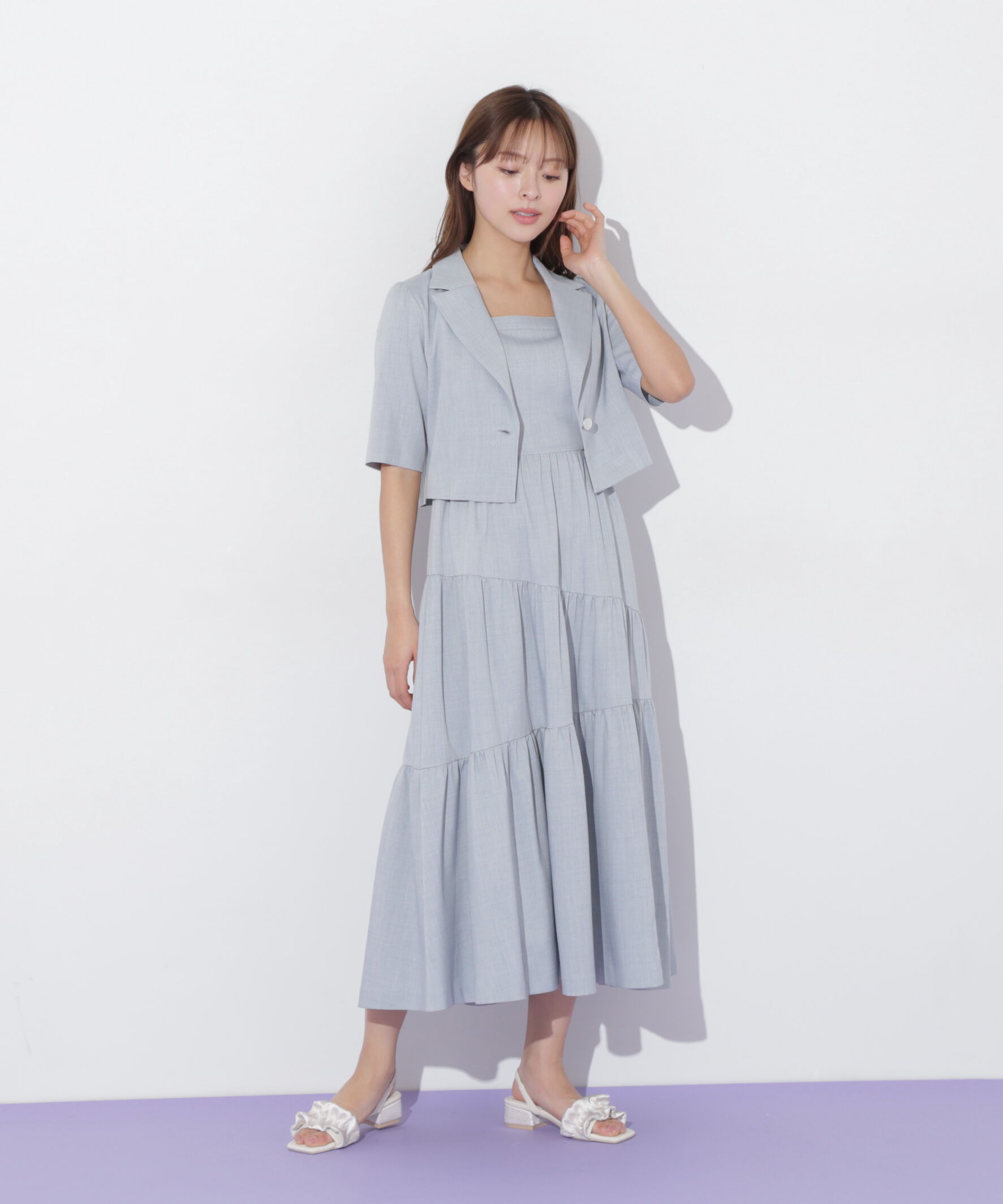  「ジャケットジャンスカセットアップ」|ワンピース|