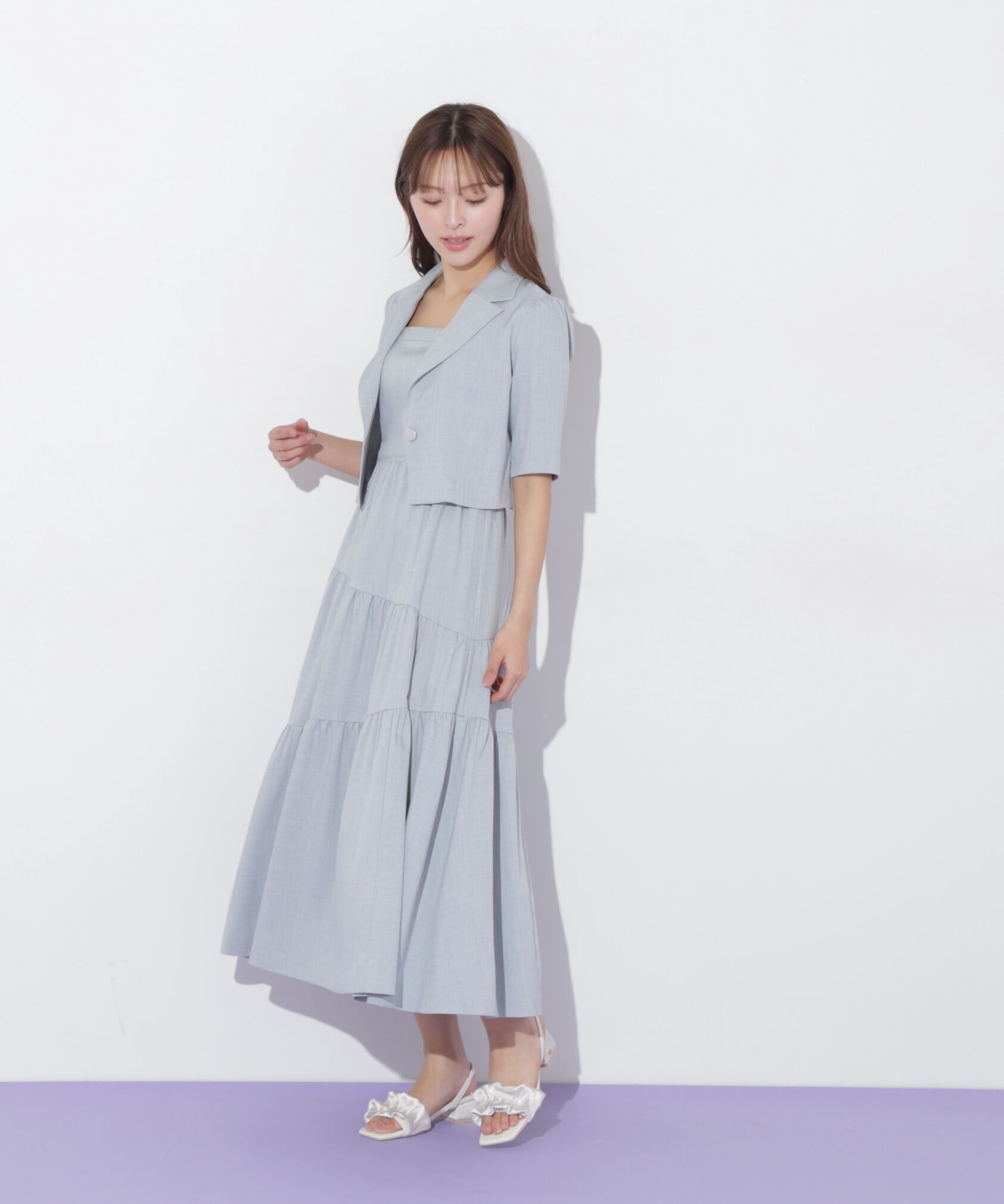  「ジャケットジャンスカセットアップ」|ワンピース|