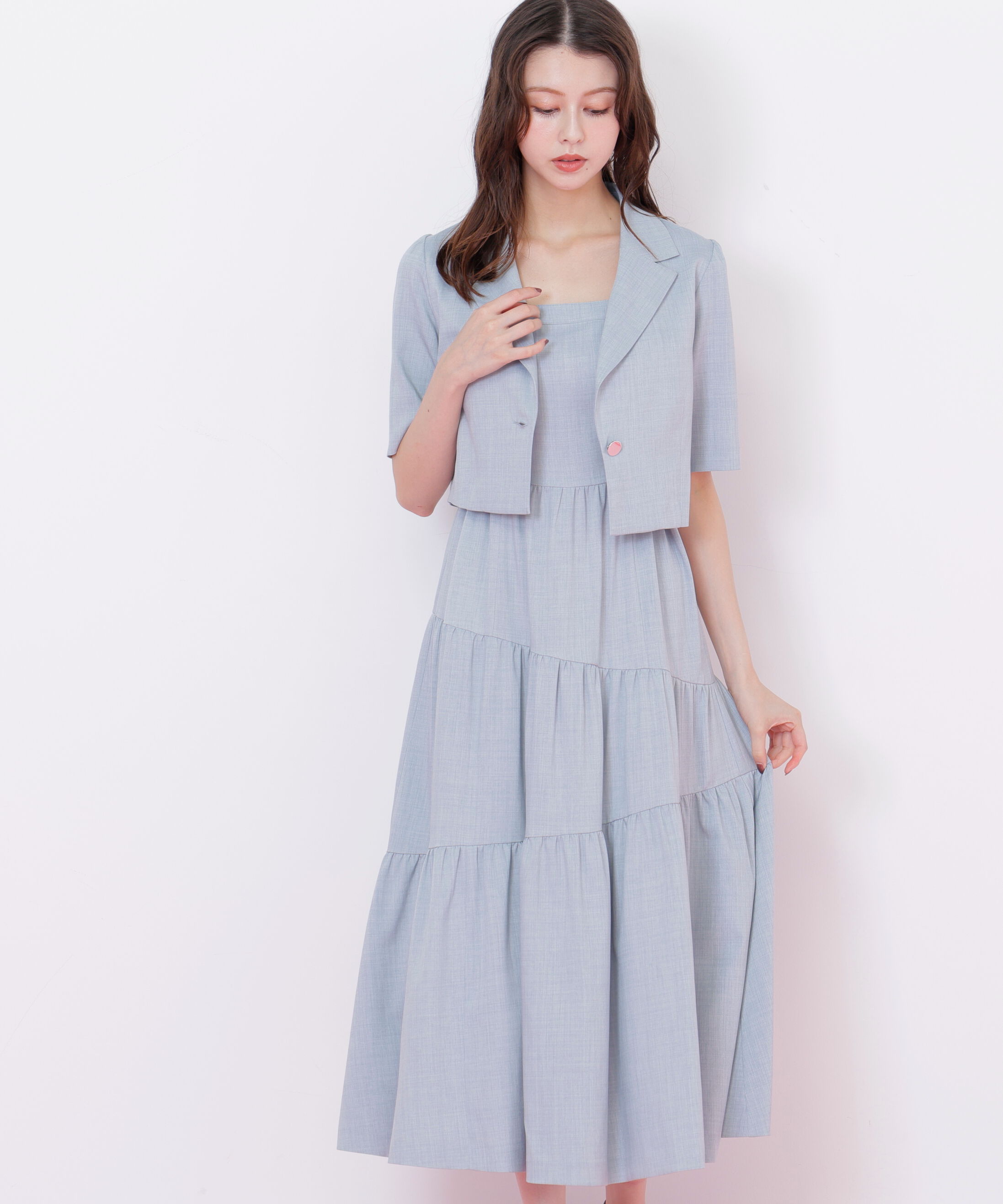  「ジャケットジャンスカセットアップ」|ワンピース|