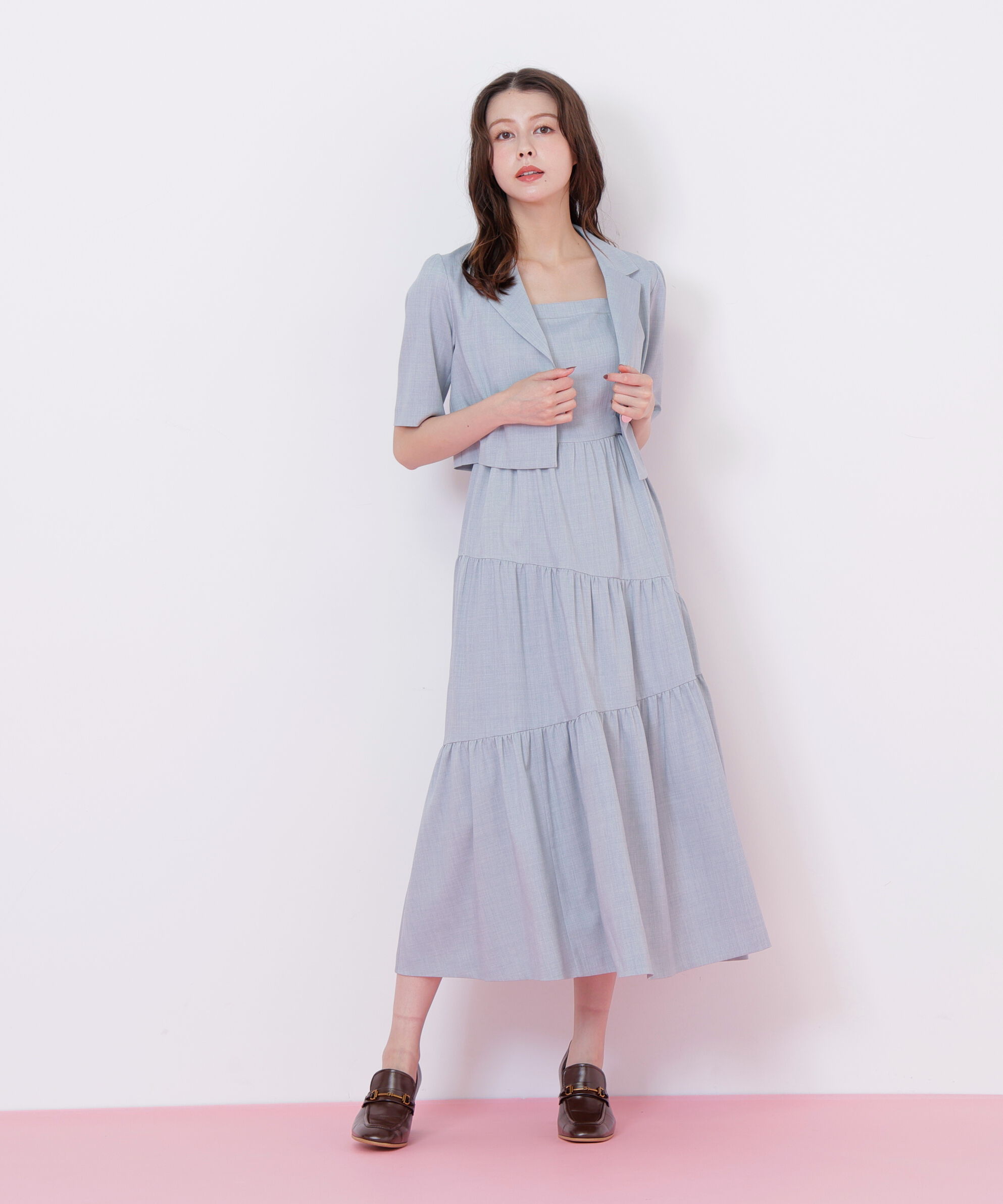  「ジャケットジャンスカセットアップ」|ワンピース|