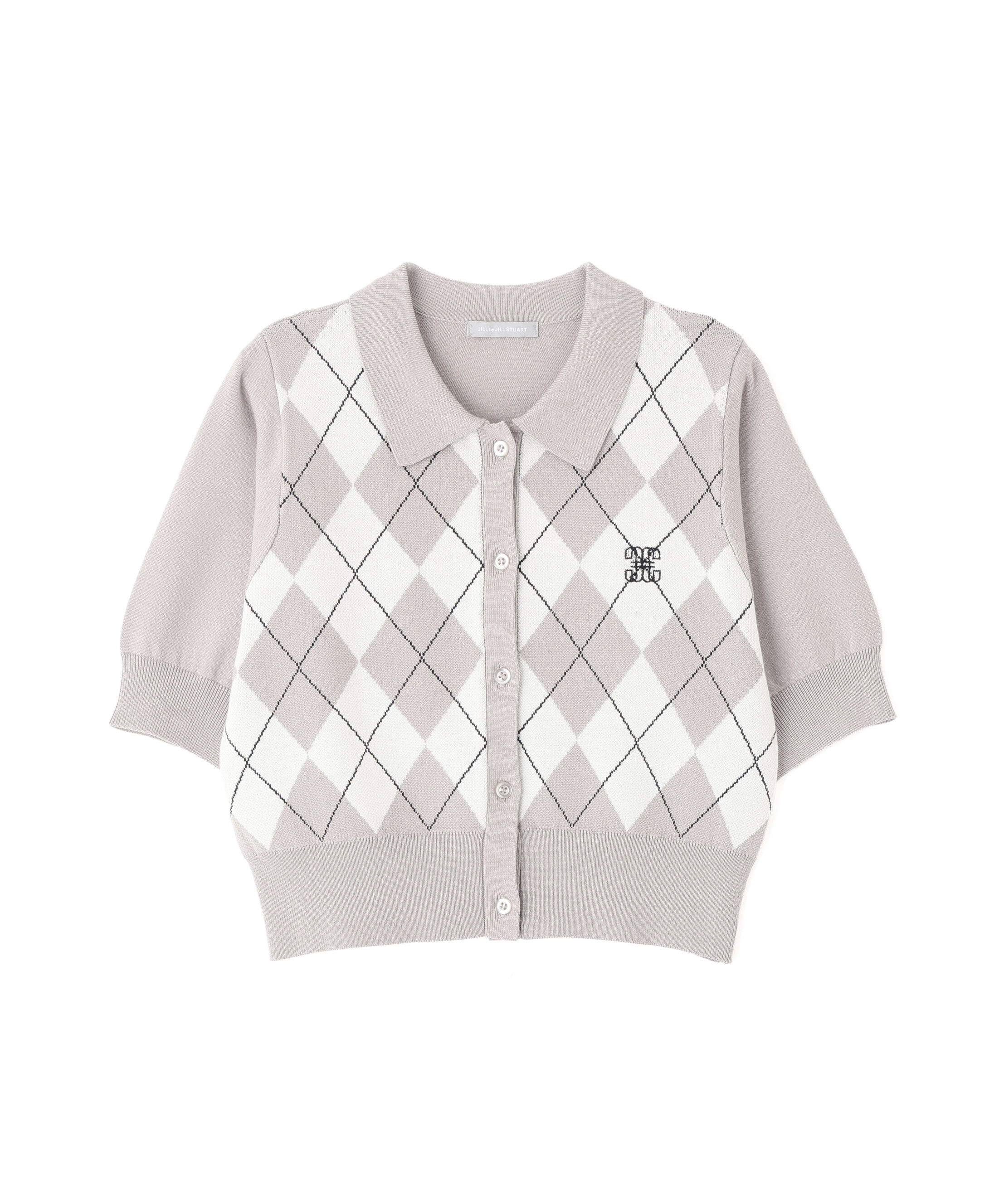  「ポロ衿アーガイルニット」|ニット・セーター|