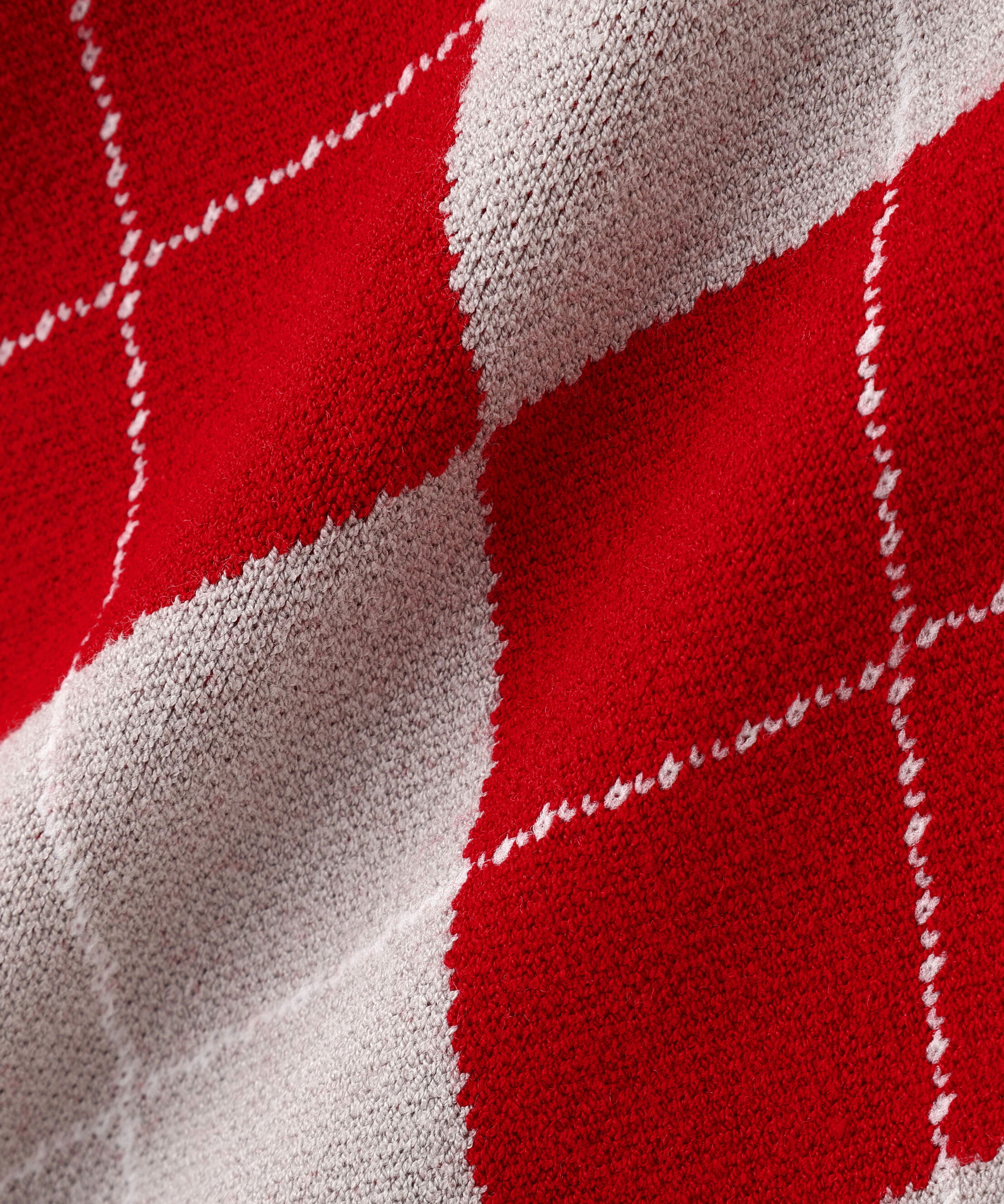  「ポロ衿アーガイルニット」|ニット・セーター|