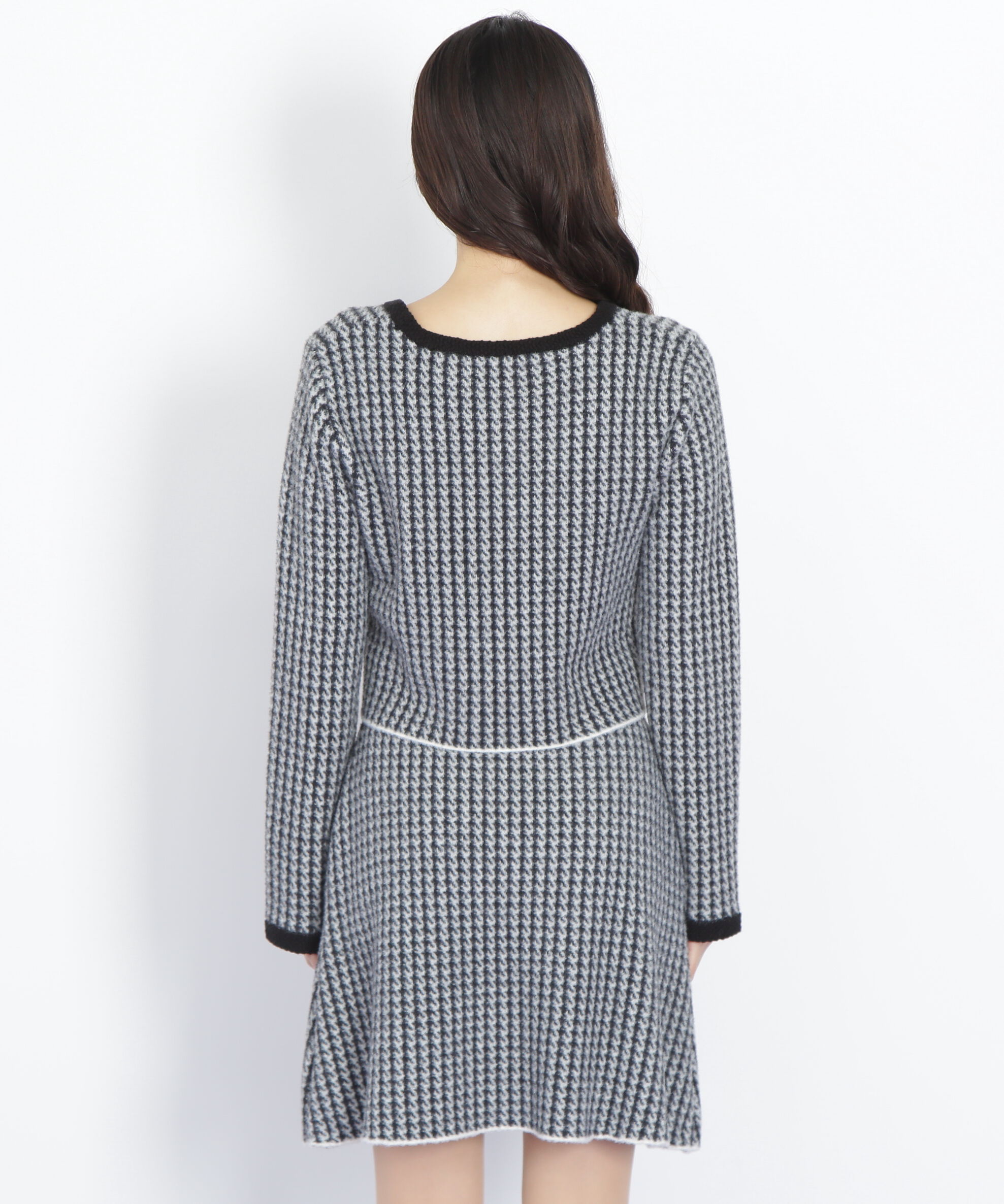  「千鳥ジャガードニットセットアップ」|ワンピース|