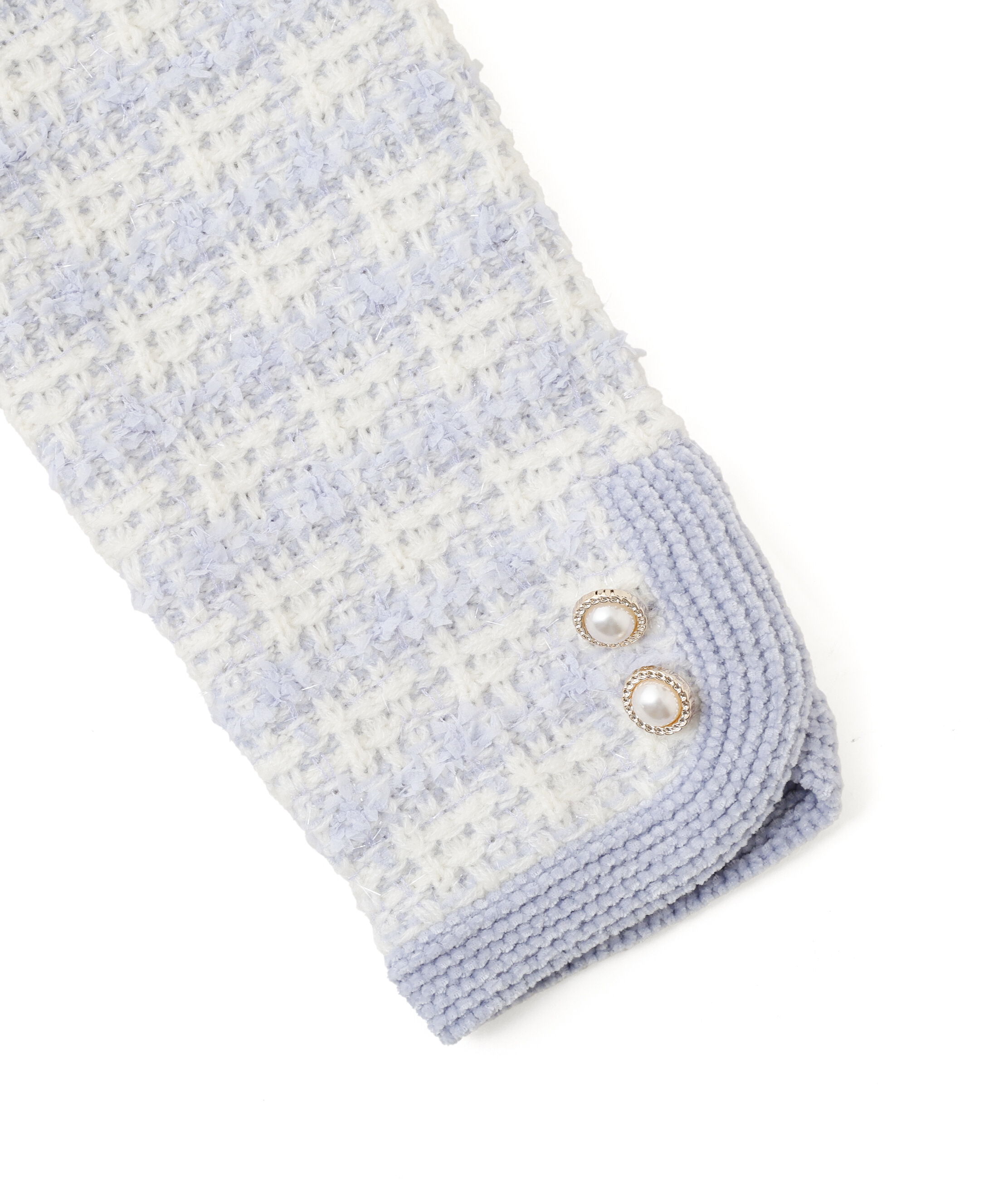  「ラメミックスツィードニットジャケット」|ニット・セーター|