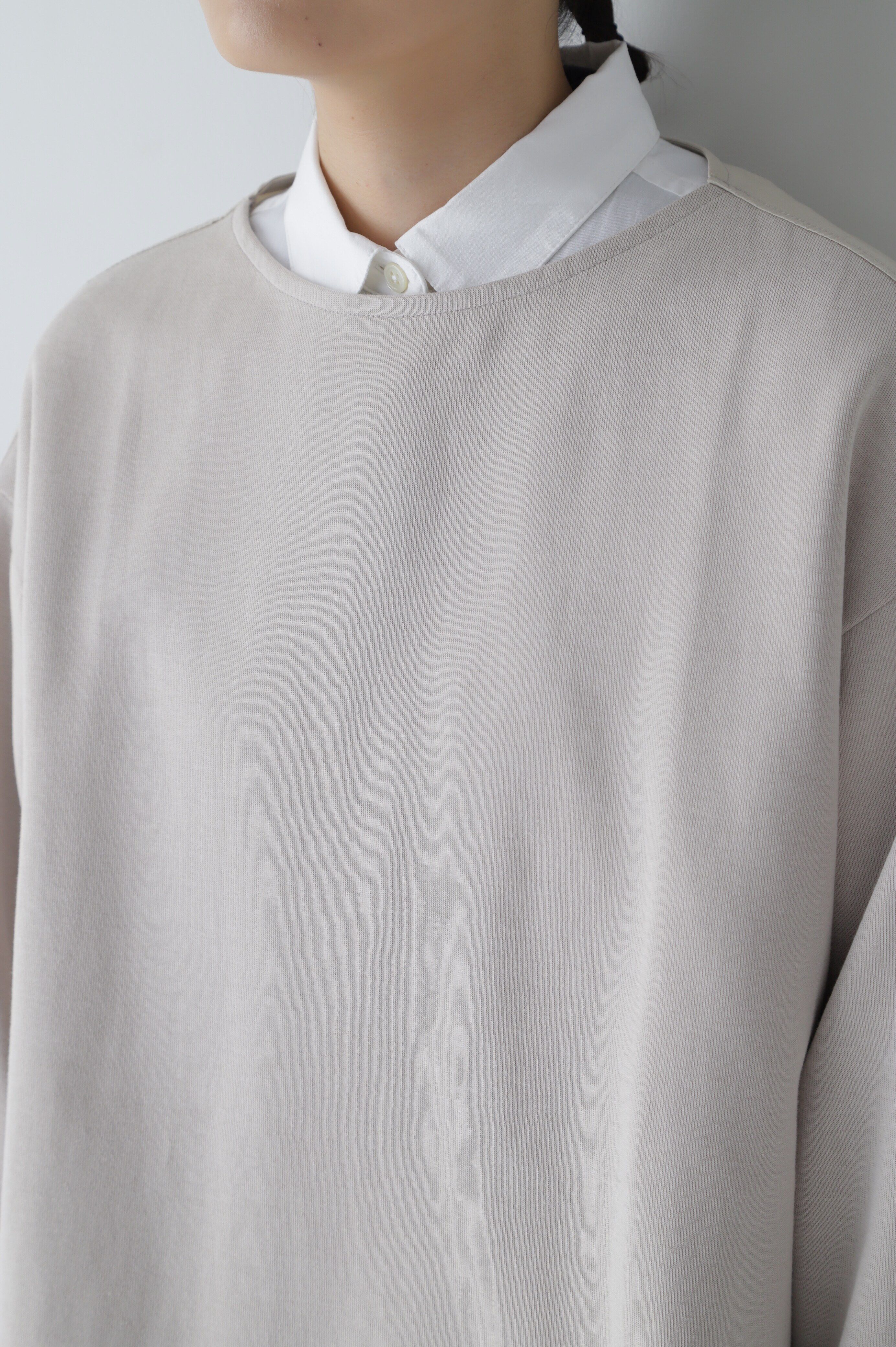  「◆布帛コンビダンボールニット」|Tシャツ・カットソー|