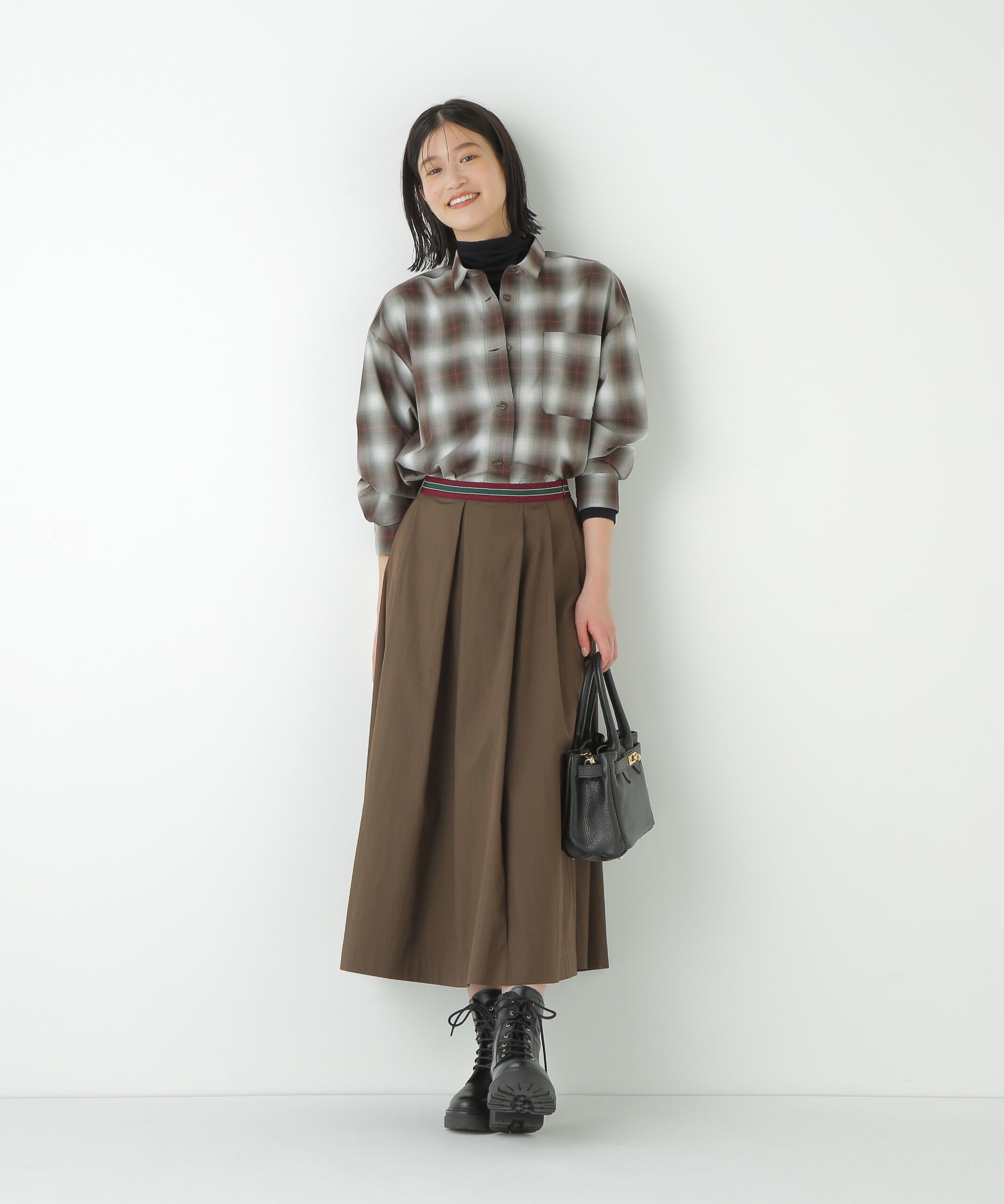  「◆コットンナイロンツイルスカート」|スカート|