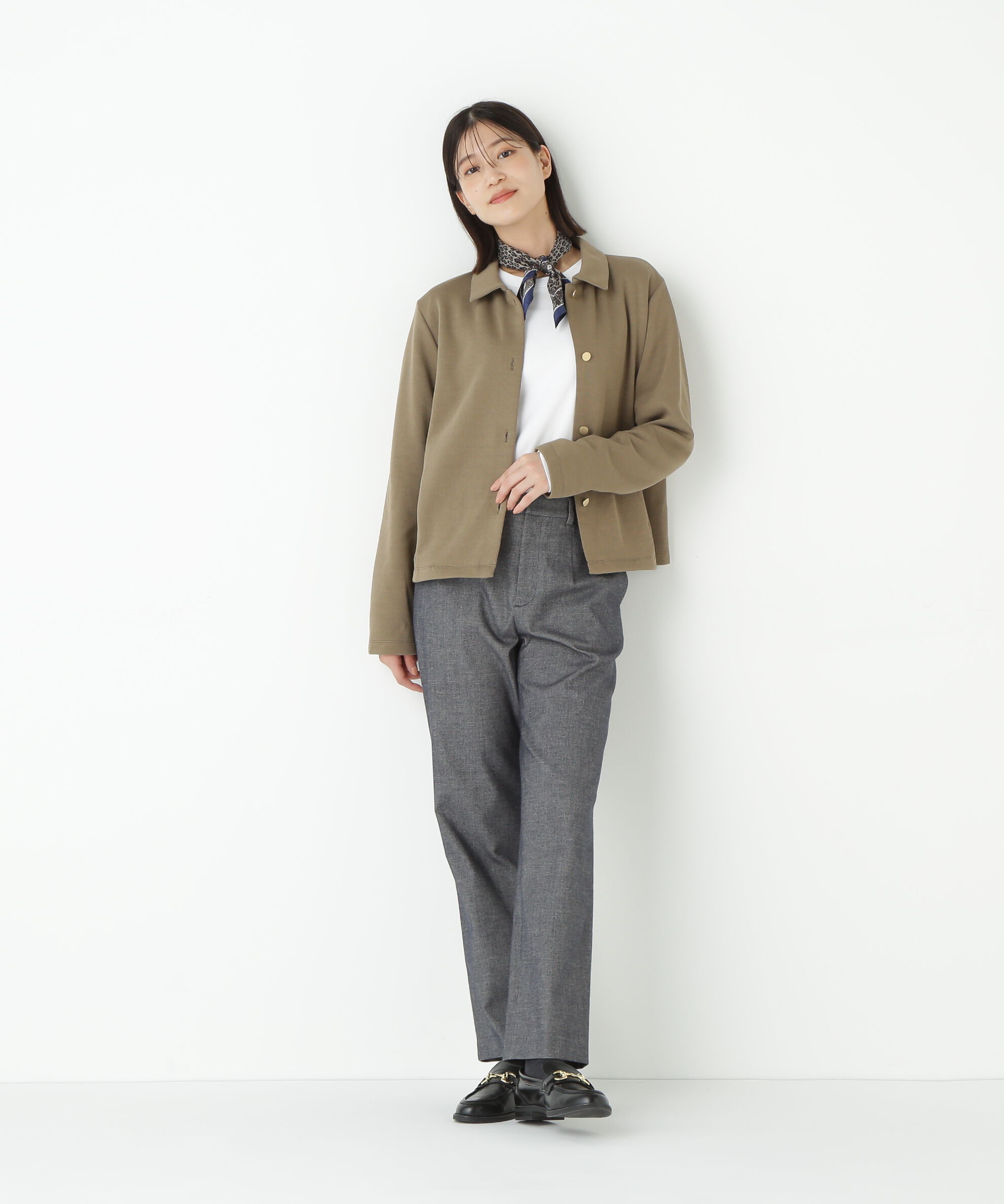  「◆リブダンボールニットステンカラーカーディガン」|Tシャツ・カットソー|