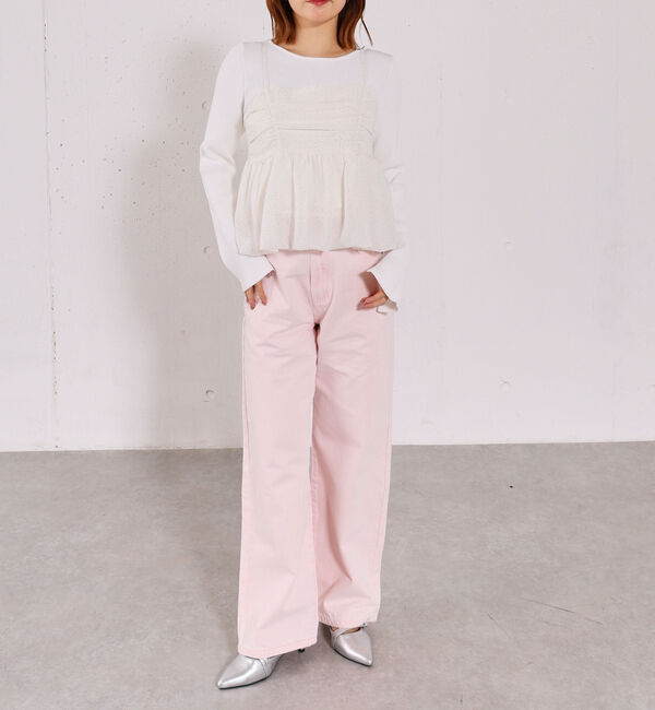 archives「アソートバルーンビスチェ&times;リブニットプルオーバーＳＥＴ」|カーディガン|