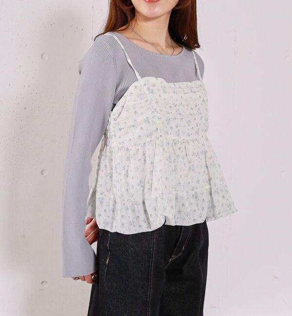 archives「アソートバルーンビスチェ&times;リブニットプルオーバーＳＥＴ」|カーディガン|