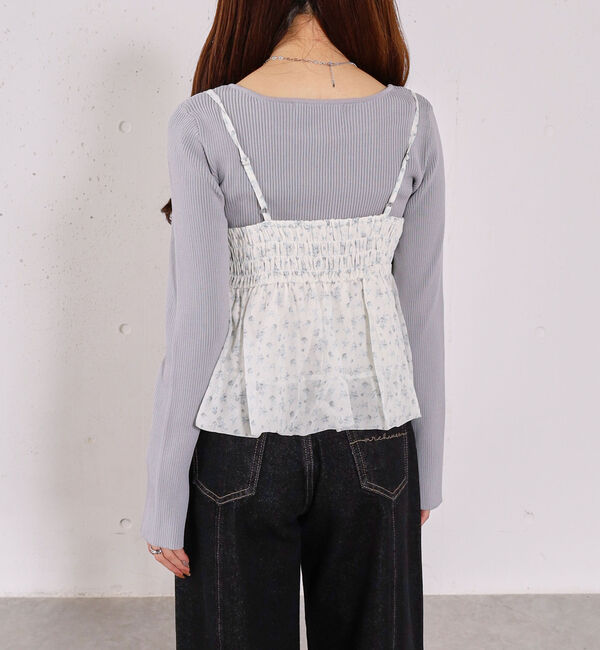 archives「アソートバルーンビスチェ&times;リブニットプルオーバーＳＥＴ」|カーディガン|