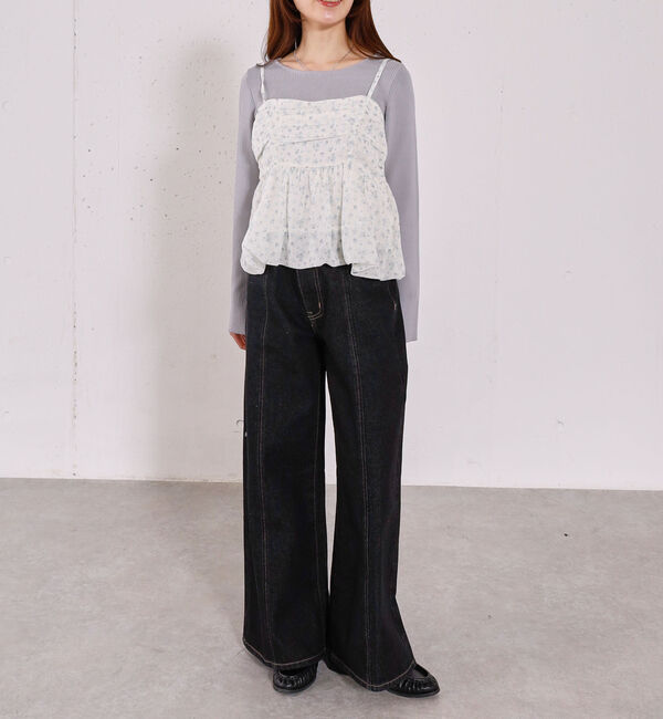 archives「アソートバルーンビスチェ&times;リブニットプルオーバーＳＥＴ」|カーディガン|