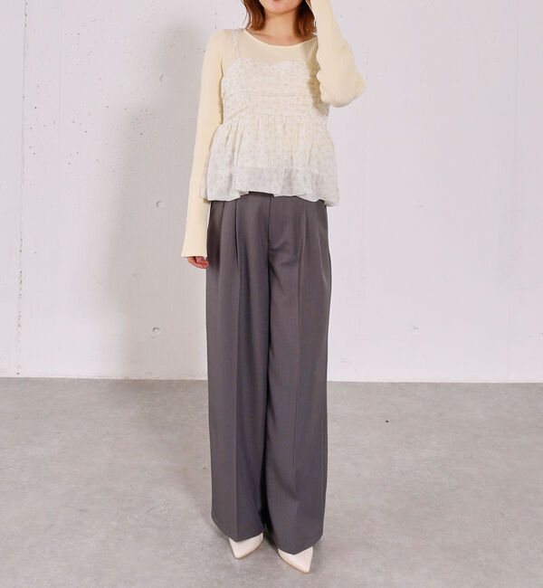 archives「アソートバルーンビスチェ&times;リブニットプルオーバーＳＥＴ」|カーディガン|