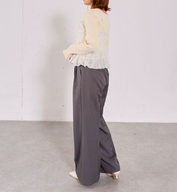 archives「アソートバルーンビスチェ&times;リブニットプルオーバーＳＥＴ」|カーディガン|