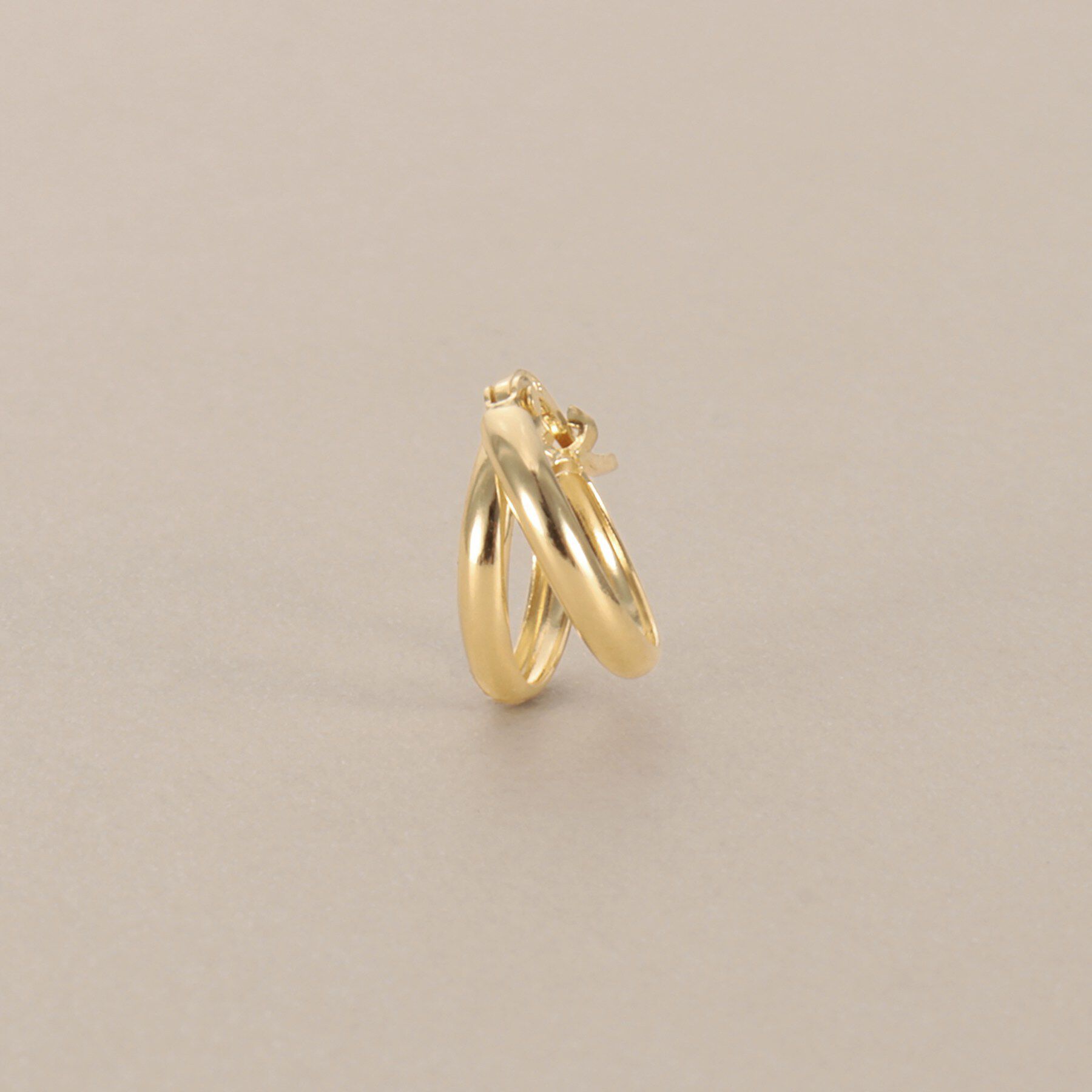 COCOSHNIK「K18甲丸スプリット フープピアス」|ピアス|