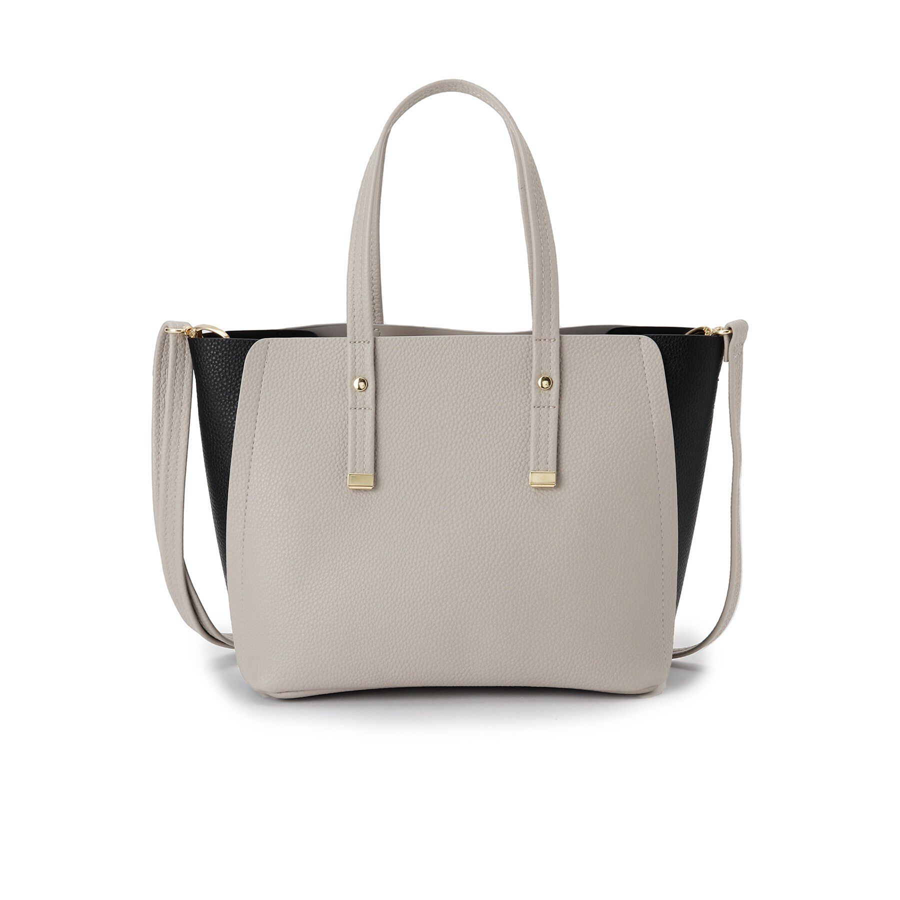 SHOO･LA･RUE「【軽量/2WAY】ハンドル金具 配色トートバッグ」|トートバッグ|