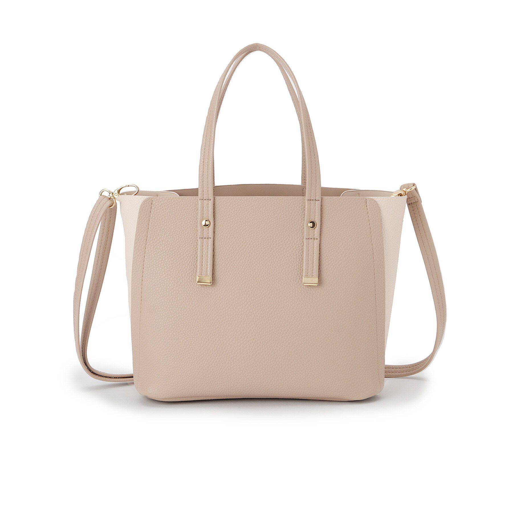 SHOO･LA･RUE「【軽量/2WAY】ハンドル金具 配色トートバッグ」|トートバッグ|