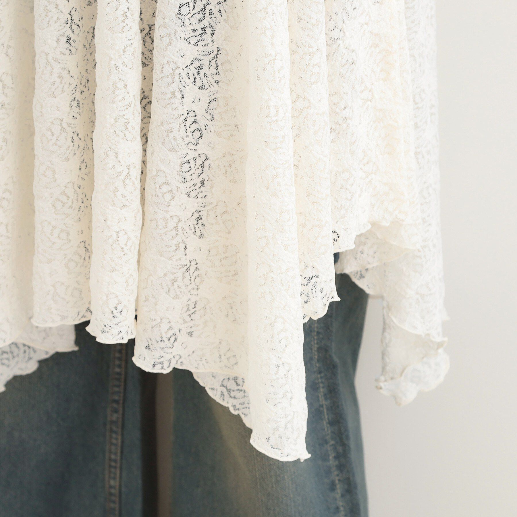 SHOO･LA･RUE「【前後2WAYネック】レイヤードスタイルにおすすめ レースキャミチュニック」|チュニック|