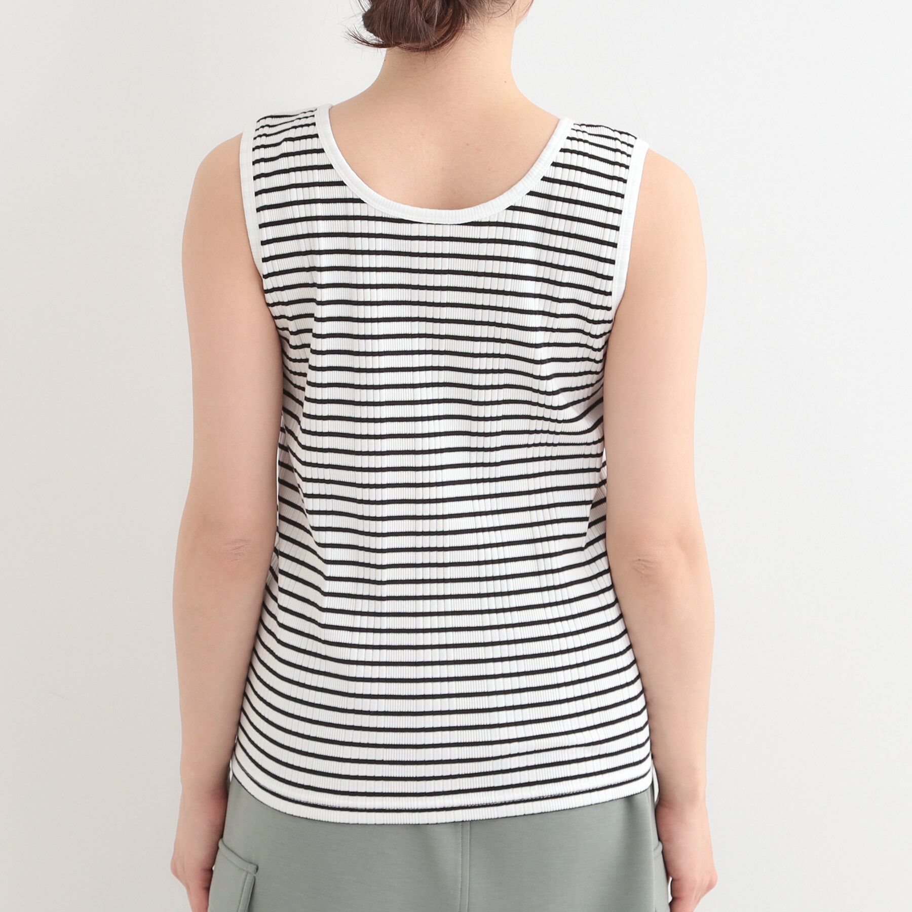 SHOO･LA･RUE「【前後2WAY/S-LL】毎日のお供に ランダムテレコタンクトップ」|キャミソール|