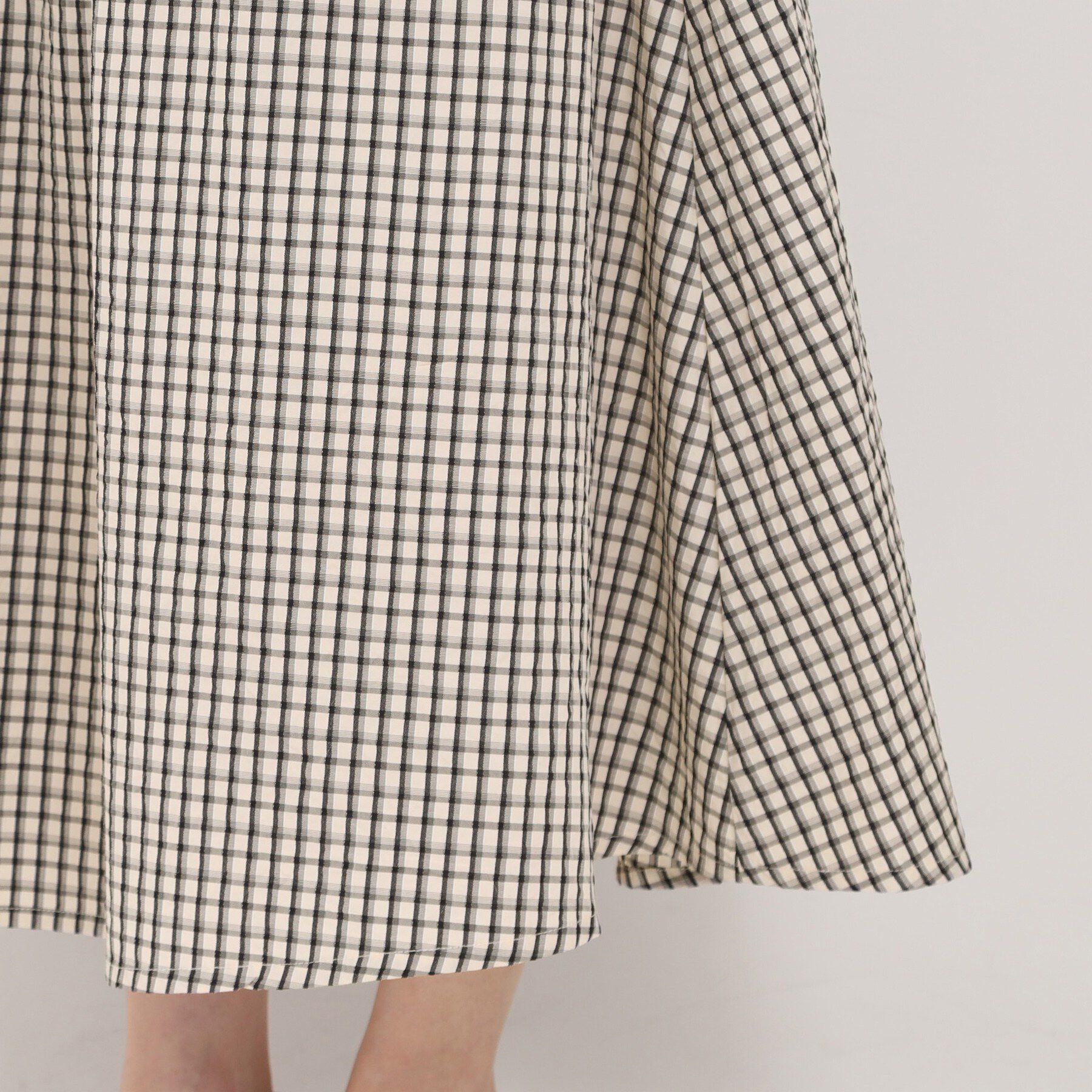 SHOO･LA･RUE「サッカーチェックフレアスカート」|スカート|