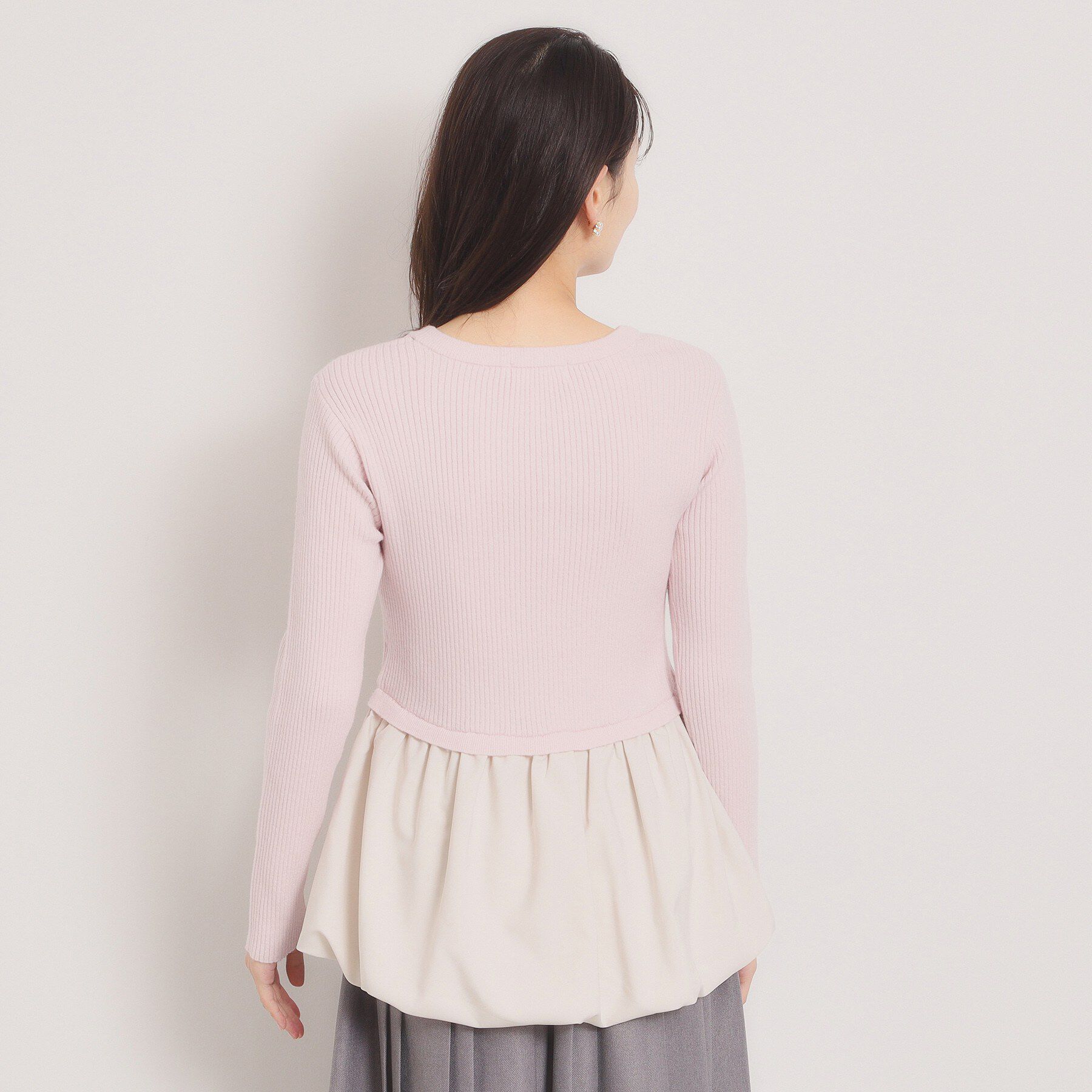 ITS&rsquo;DEMO「【手洗い可】裾バルーンドッキングニット」|ニット・セーター|