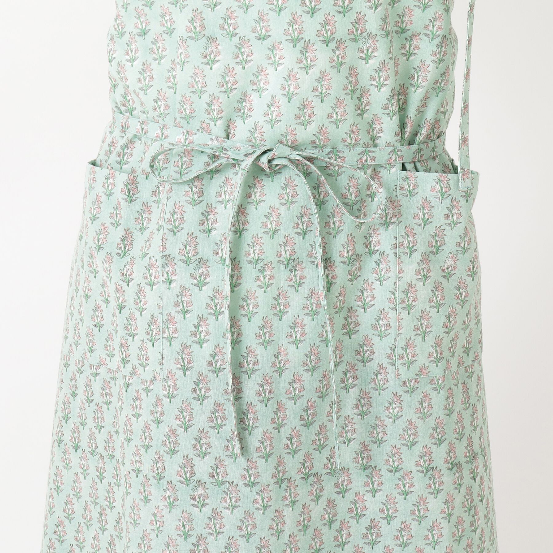 212 KITCHEN STORE「アナヤブロックプリントエプロン GR」|食器・キッチングッズ|