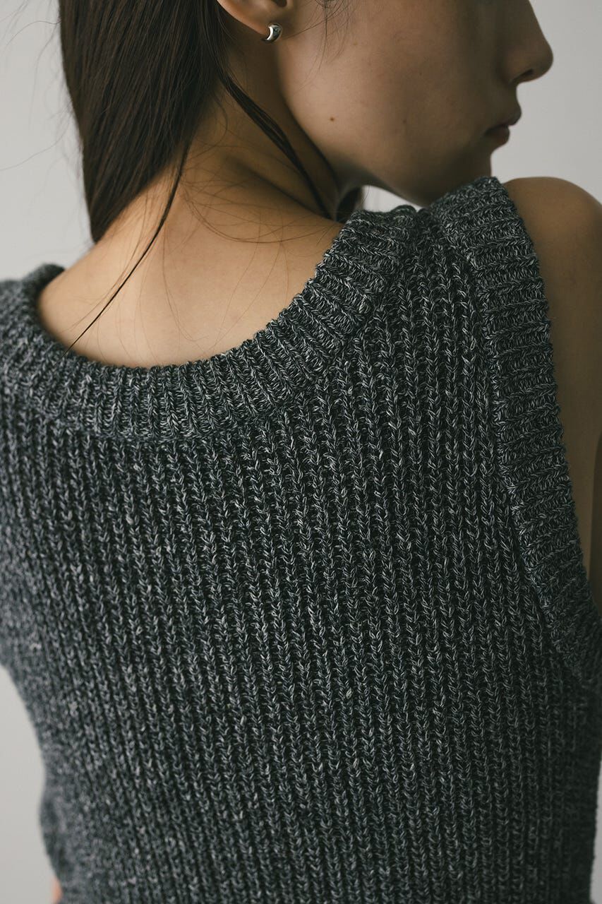 STYLEMIXER「2WAYペプラムニットタンク」|タンクトップ|