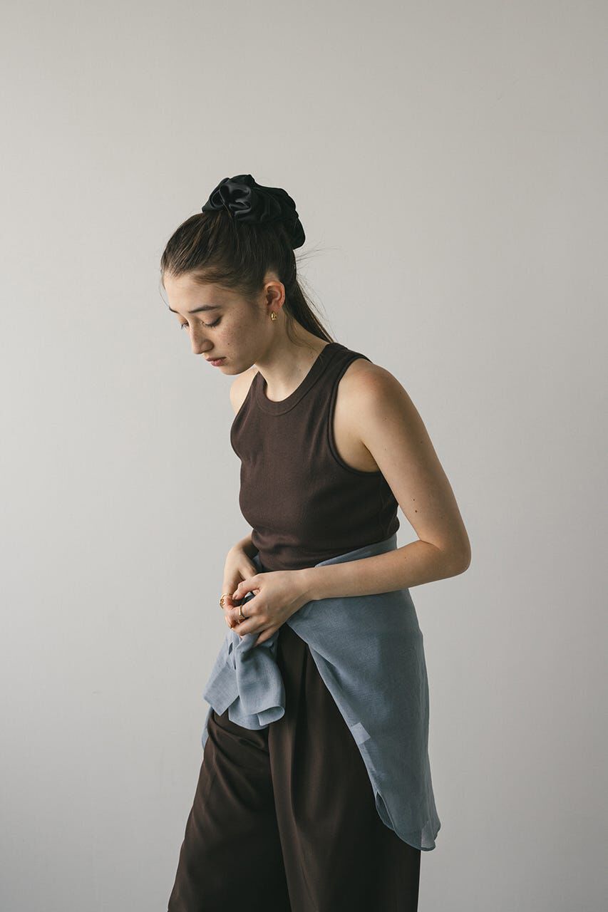 STYLEMIXER「ヘムラウンドタンクトップ」|タンクトップ|BRN